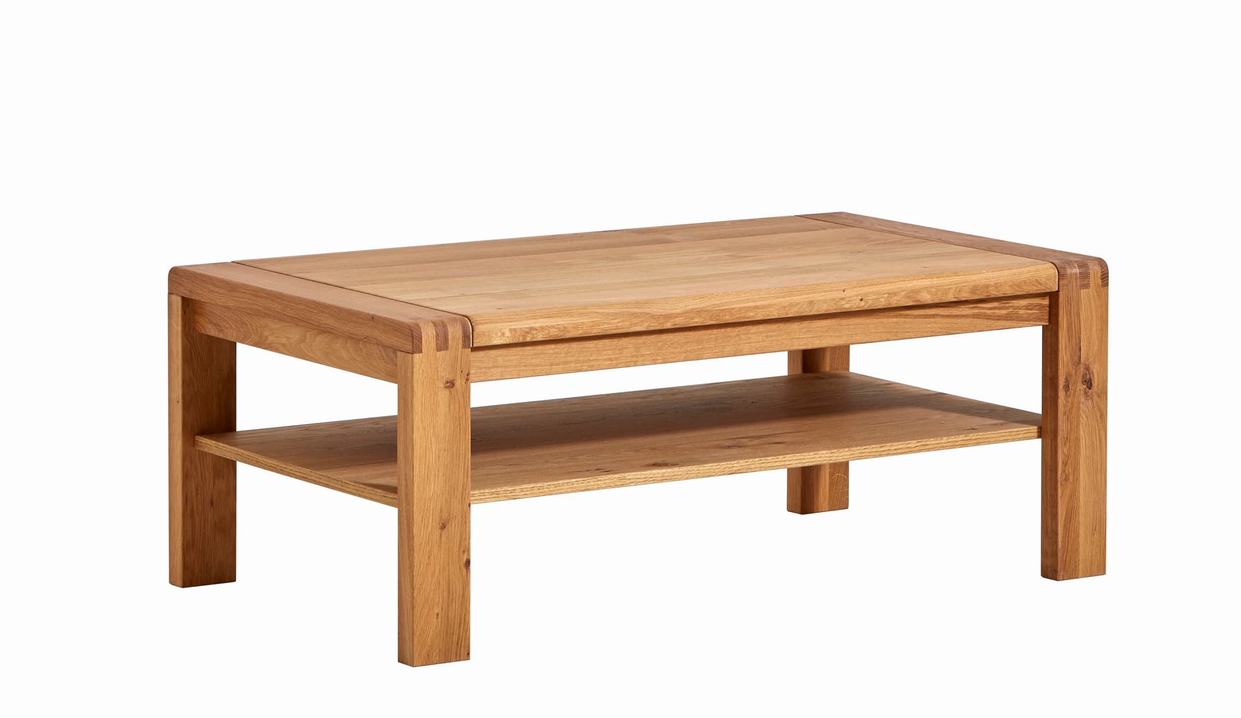 Couchtisch Cartago Soft - BHT ca. 115x45x65 cm, Wildeiche massiv, natur geölt