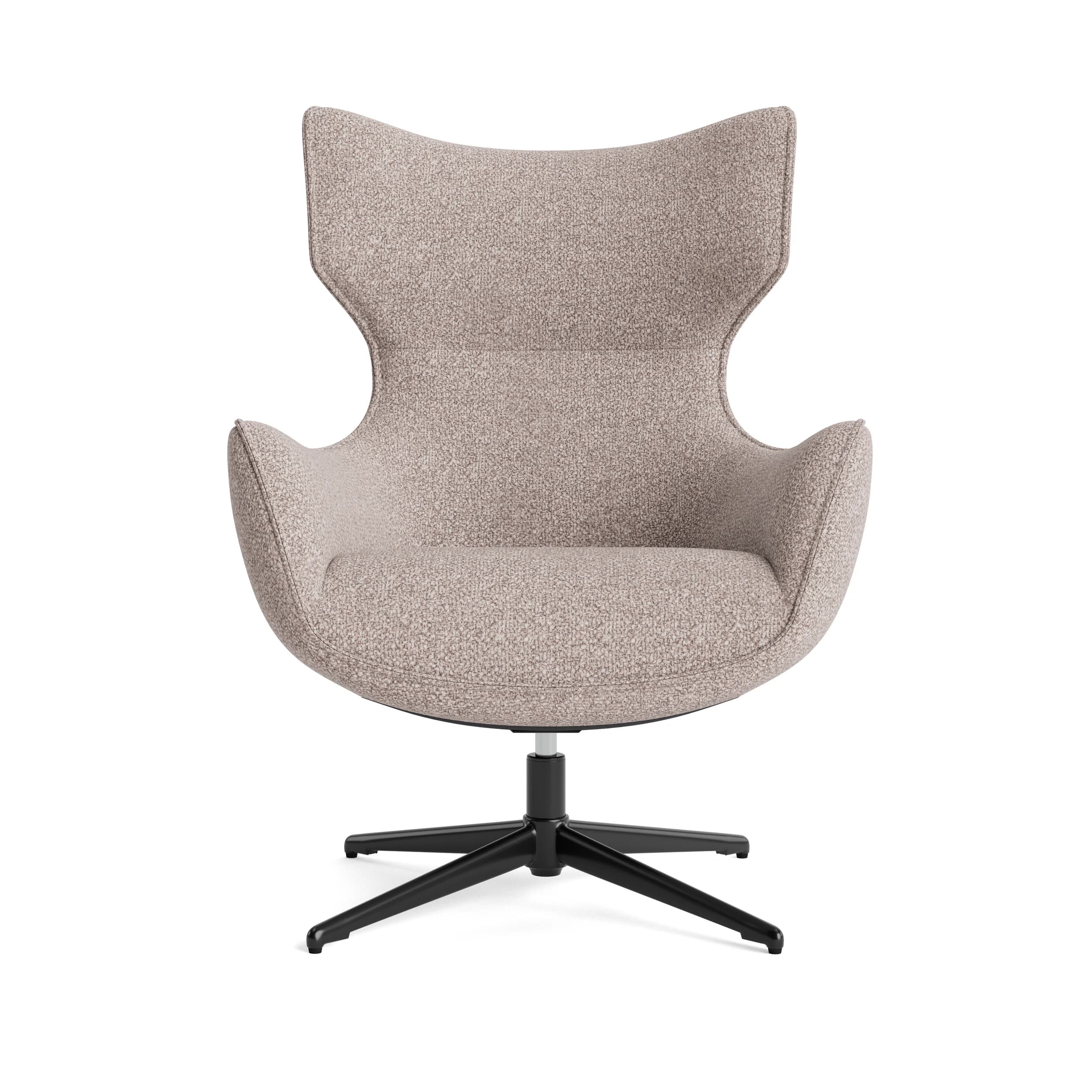 Sessel Elgora - drehbar, Stoff, Sand