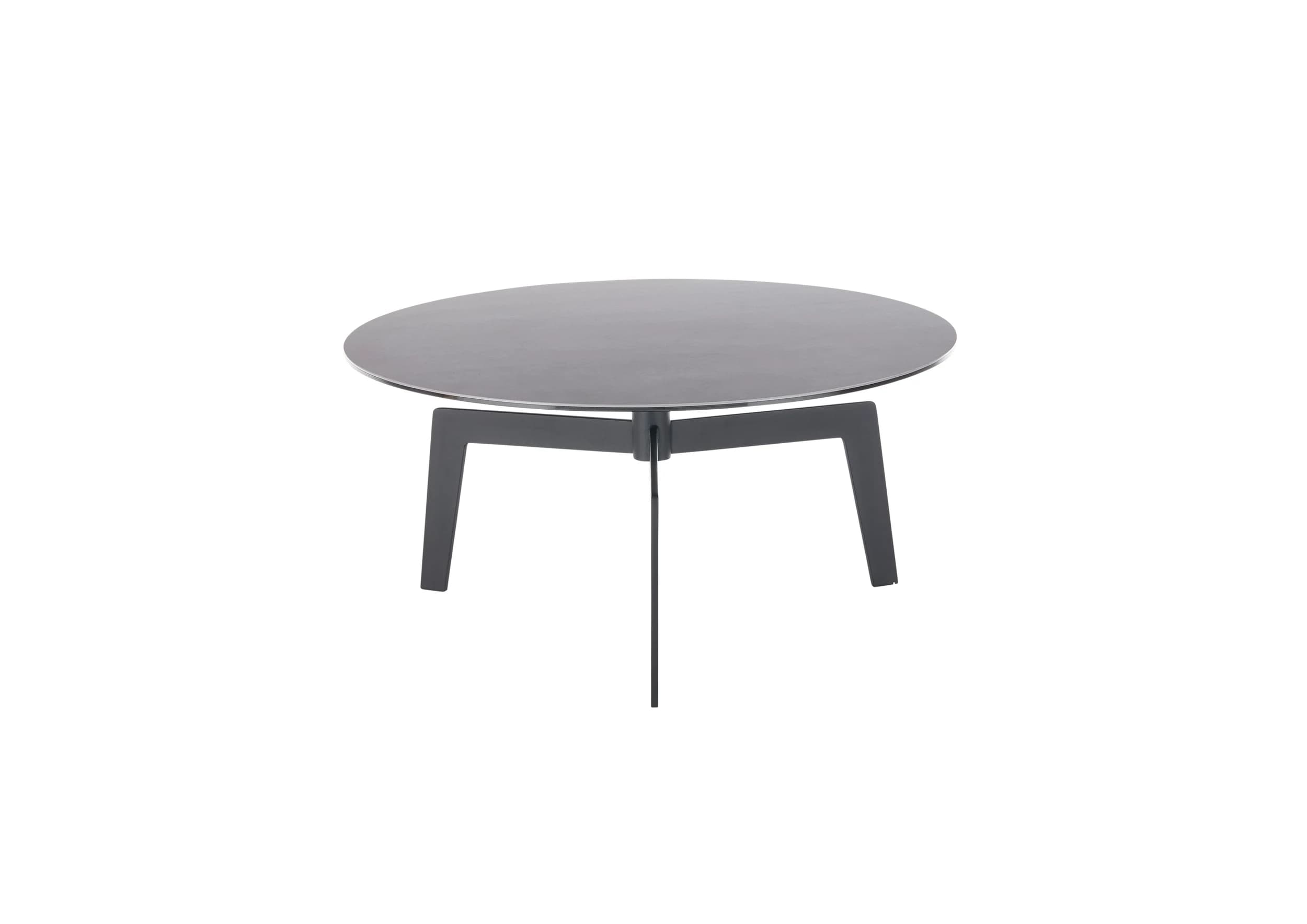 Couchtisch - LBH ca. 80x80x38 cm, Keramik, Dunkelgrau