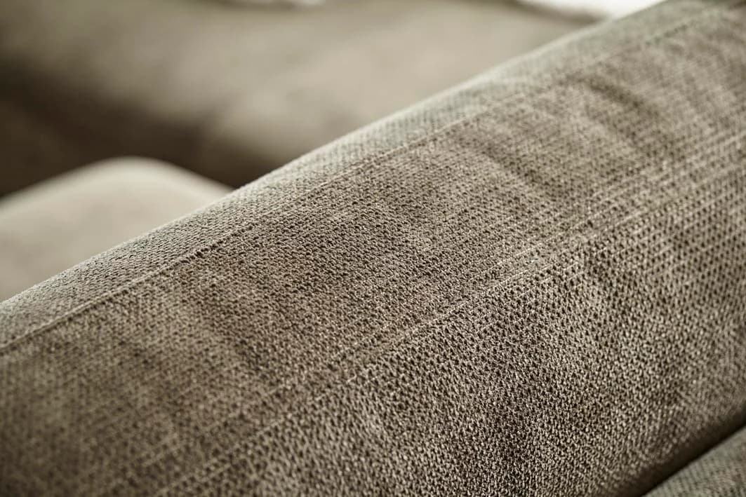 Ecksofa Oviedo - 1,5-Sitzer mit Longchair rechts, Stoff, Braungrün