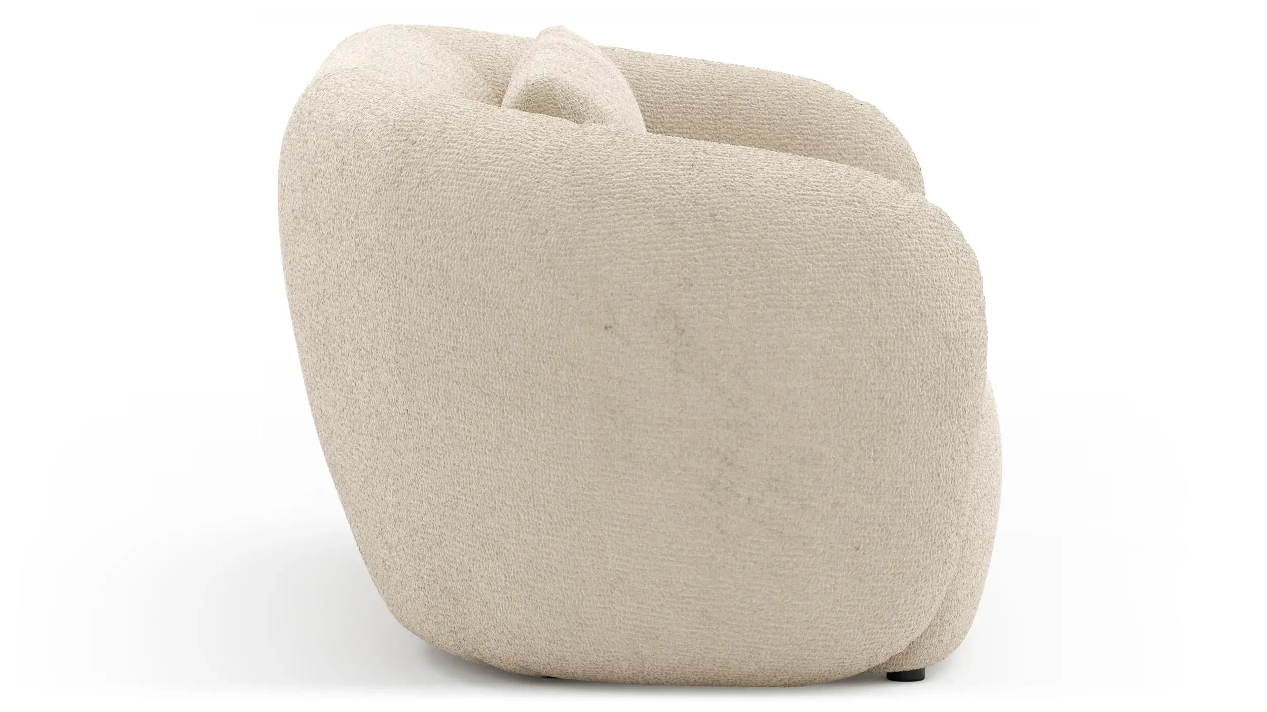 Sofa Karasu - 3-Sitzer, Stoff, Natur
