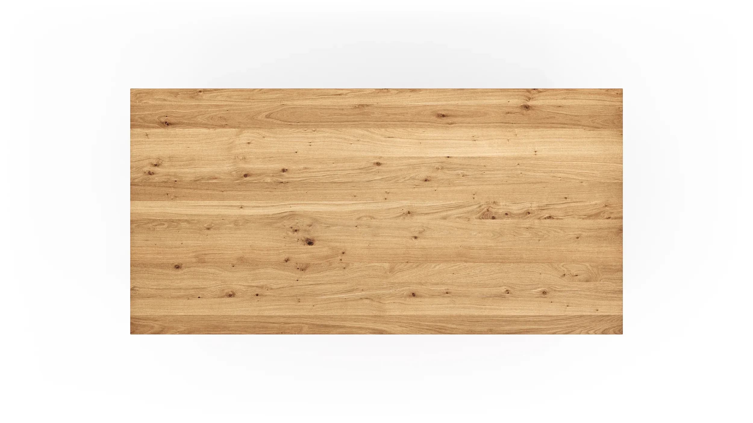 Esstisch Farmingdale - ausziehbar, Platte mit schräger Kante, LB ca. 180x90 cm, Eiche massiv, geölt