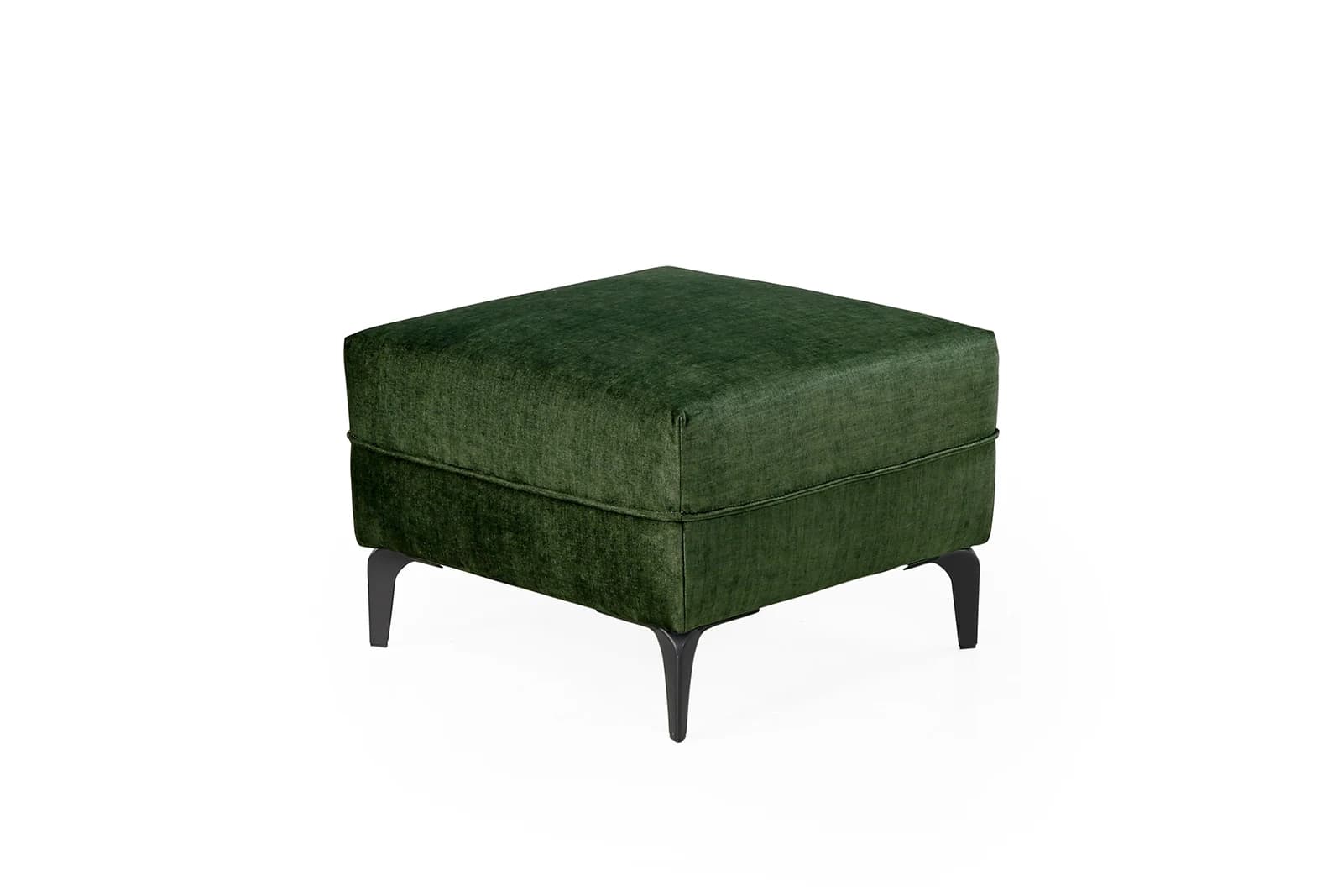 Hocker - Stoff Dunkelgrün