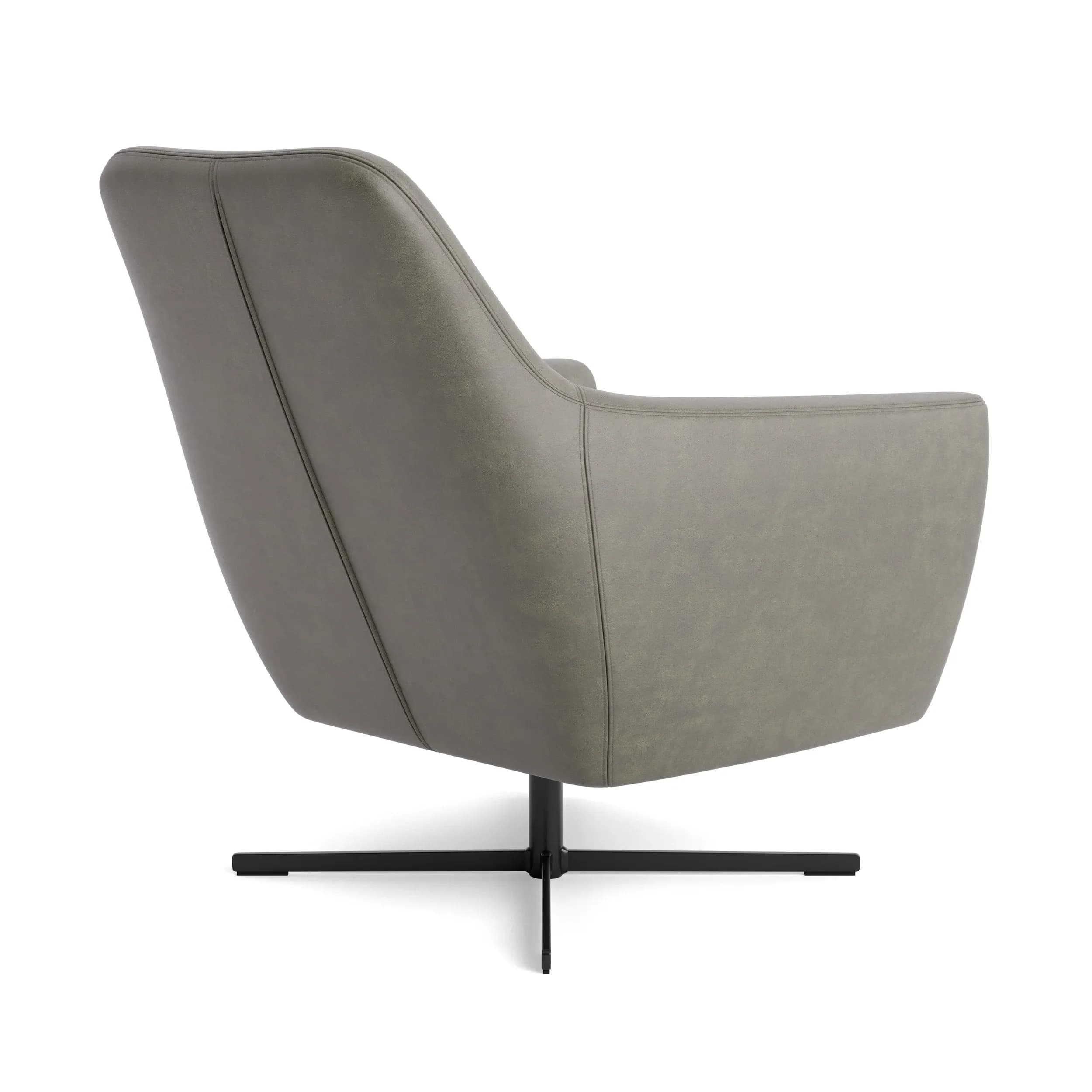 Sessel Noreli - drehbar, Stoff, Tabakbraun