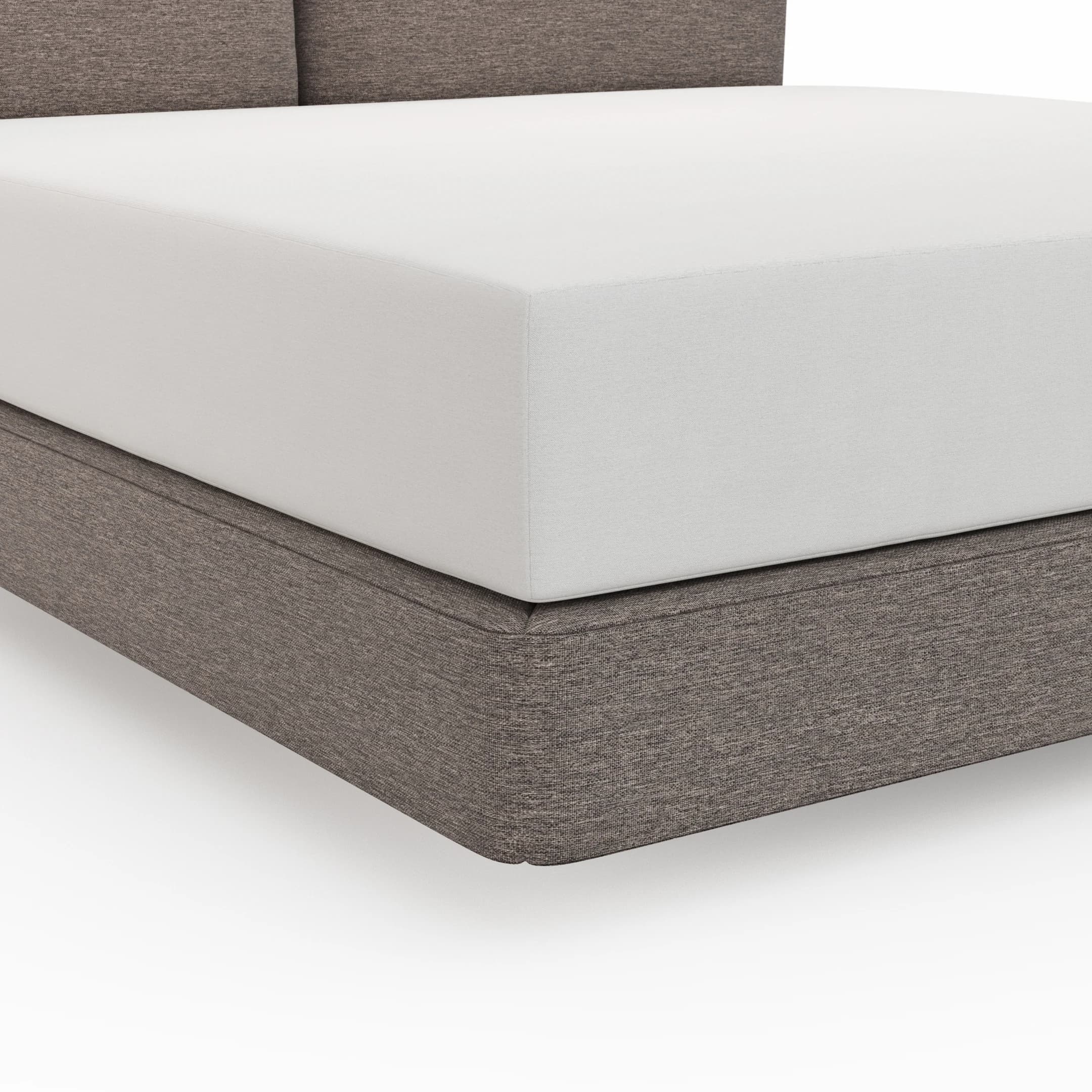 Boxspringbett Alpin - Liegefläche 160x200cm, Stoff, Anthrazit