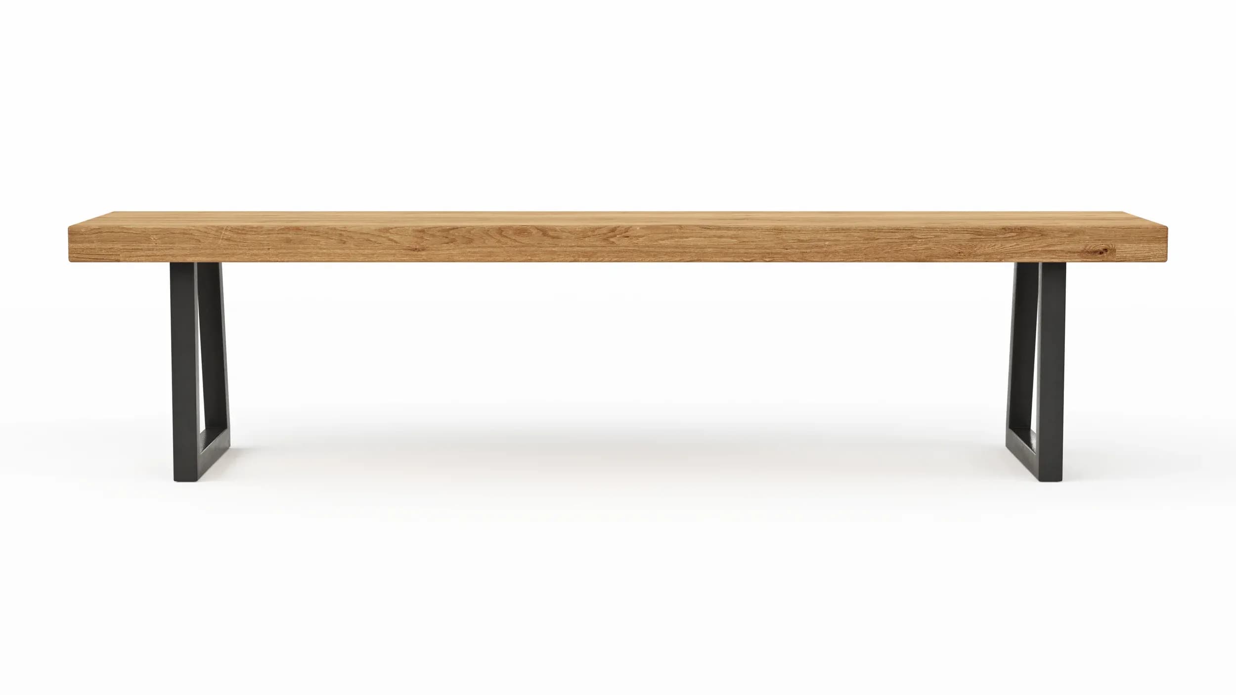 Holzbank Clifton - Breite ca. 180cm, Zerreiche massiv, natur