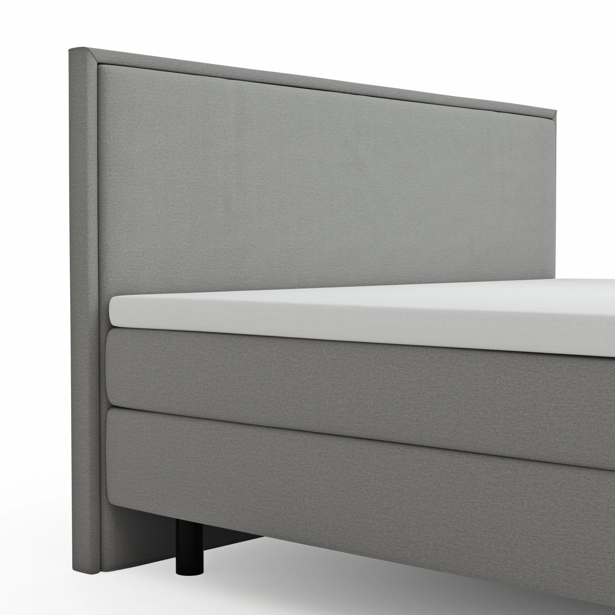 Boxspringbett Valencia - Liegefläche ca. 180x200 cm, Stoff, Zink