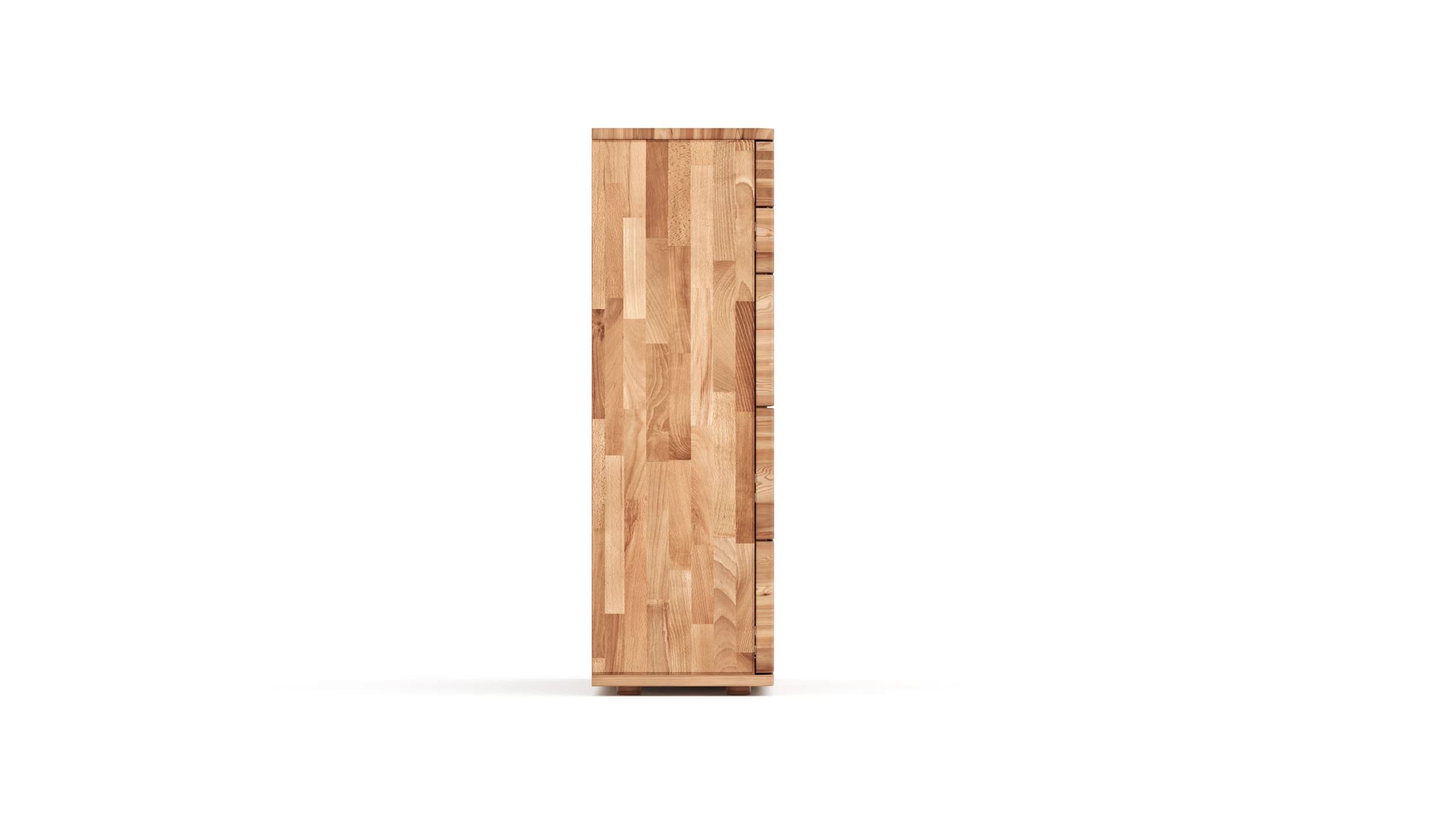Highboard Cartago Soft - Astbuche massiv, natur geölt