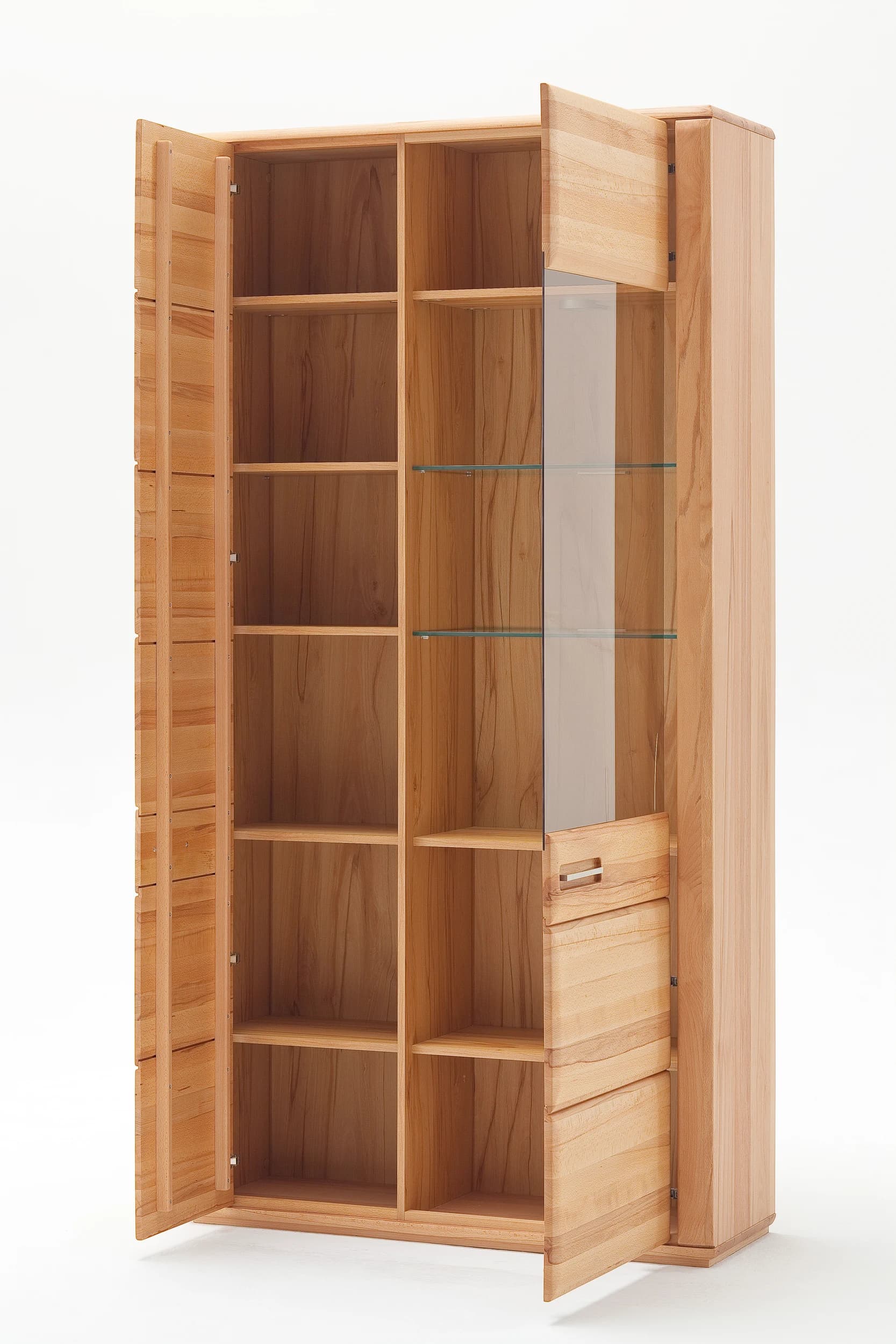 Vitrine - Kernbuche teilmassiv
