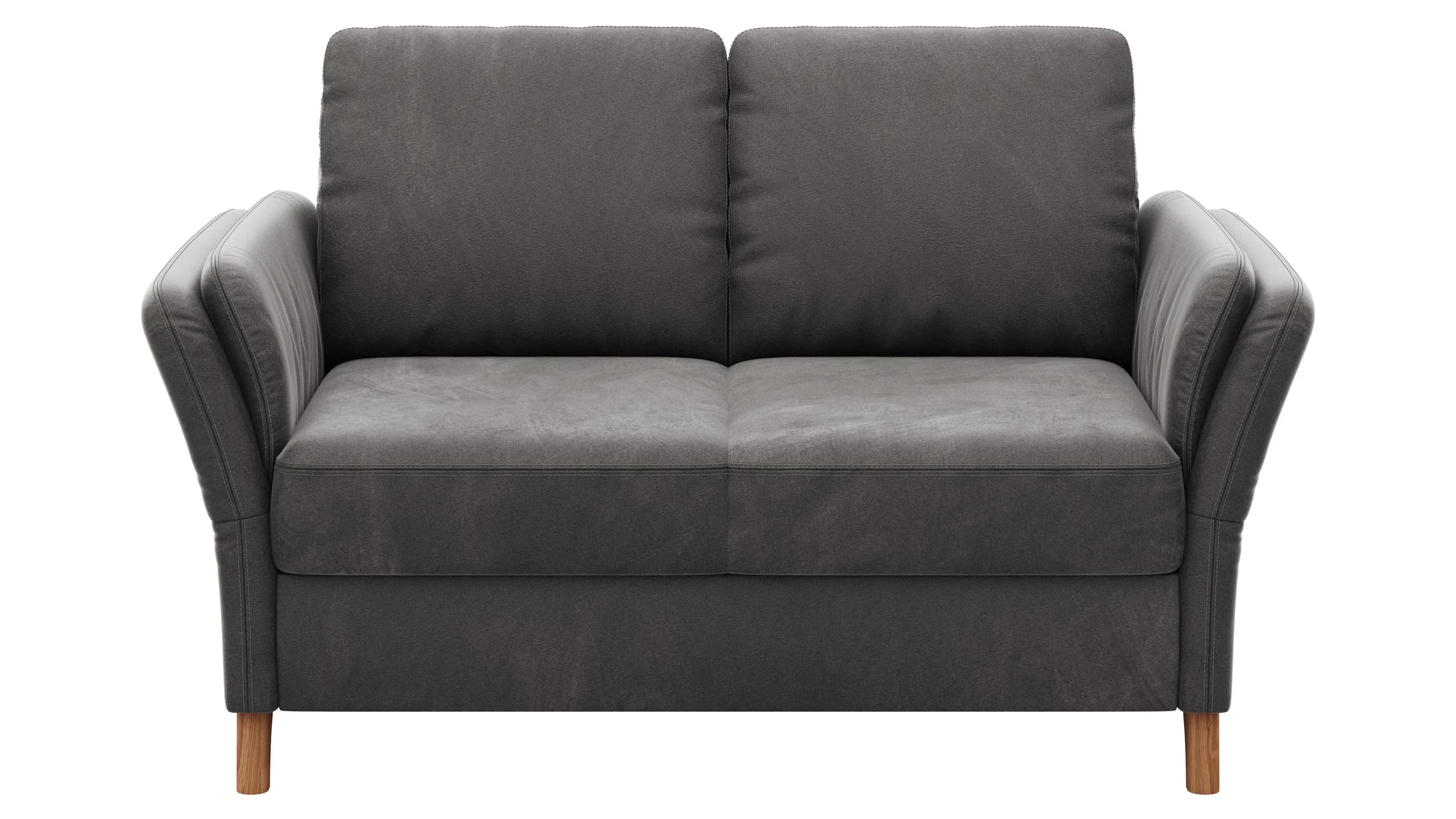 Sofa Vayra - 2-Sitzer, Stoff, Anthrazit