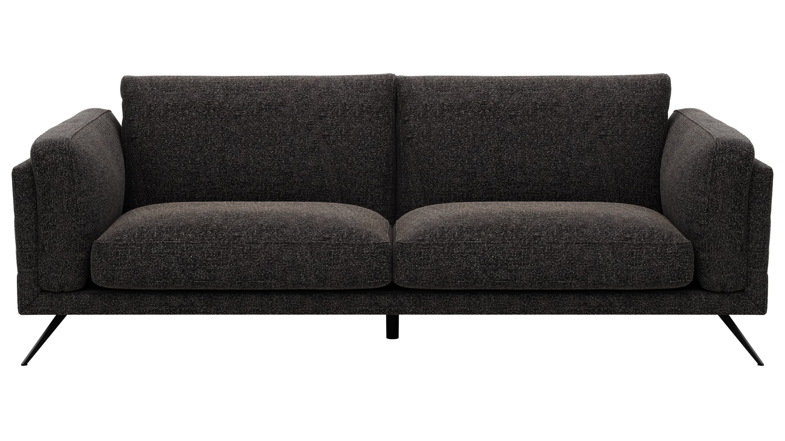 Sofa Valdemoro - 3-Sitzer, Stoff, Anthrazit