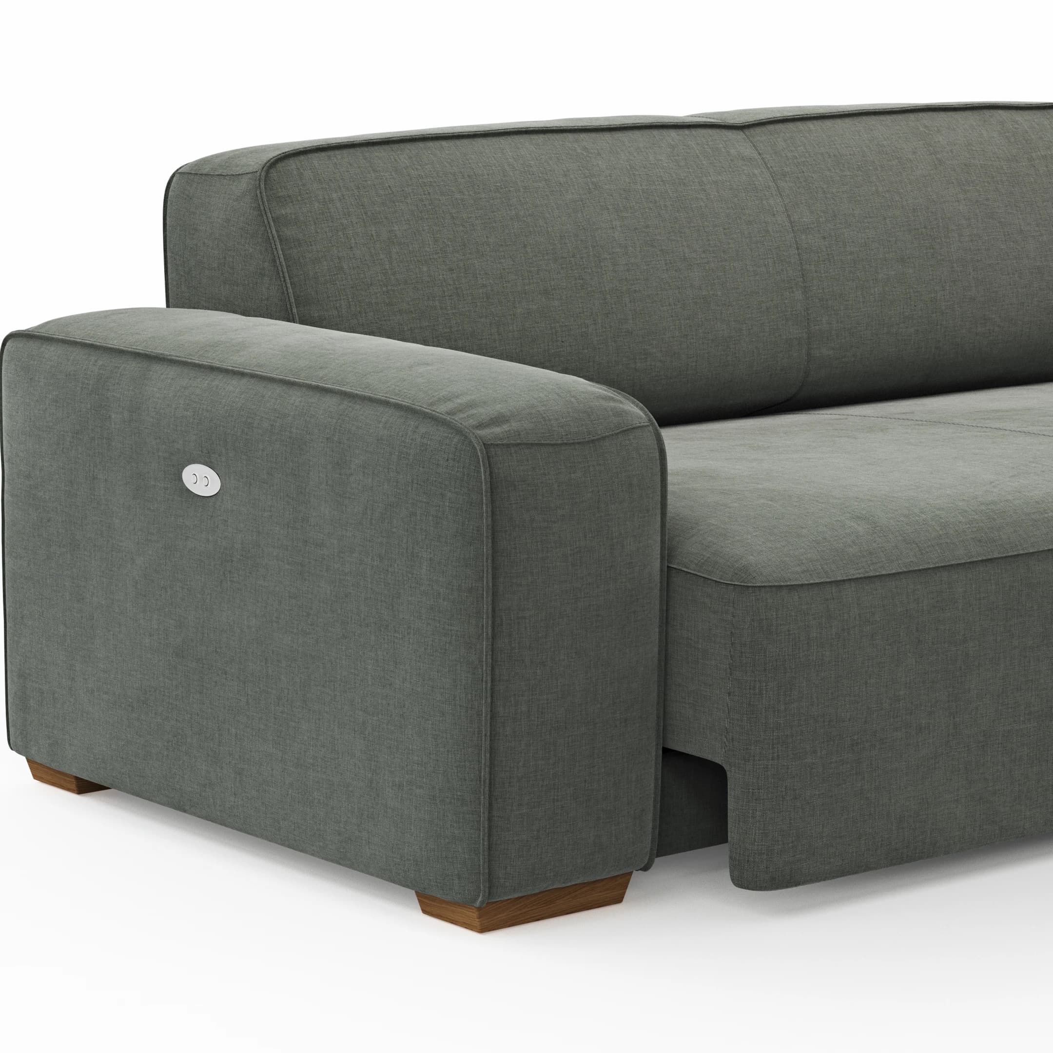 Sofa Denver - 2,5-Sitzer, inkl. Sitzvorzug (motorisch) Stoff, Grau