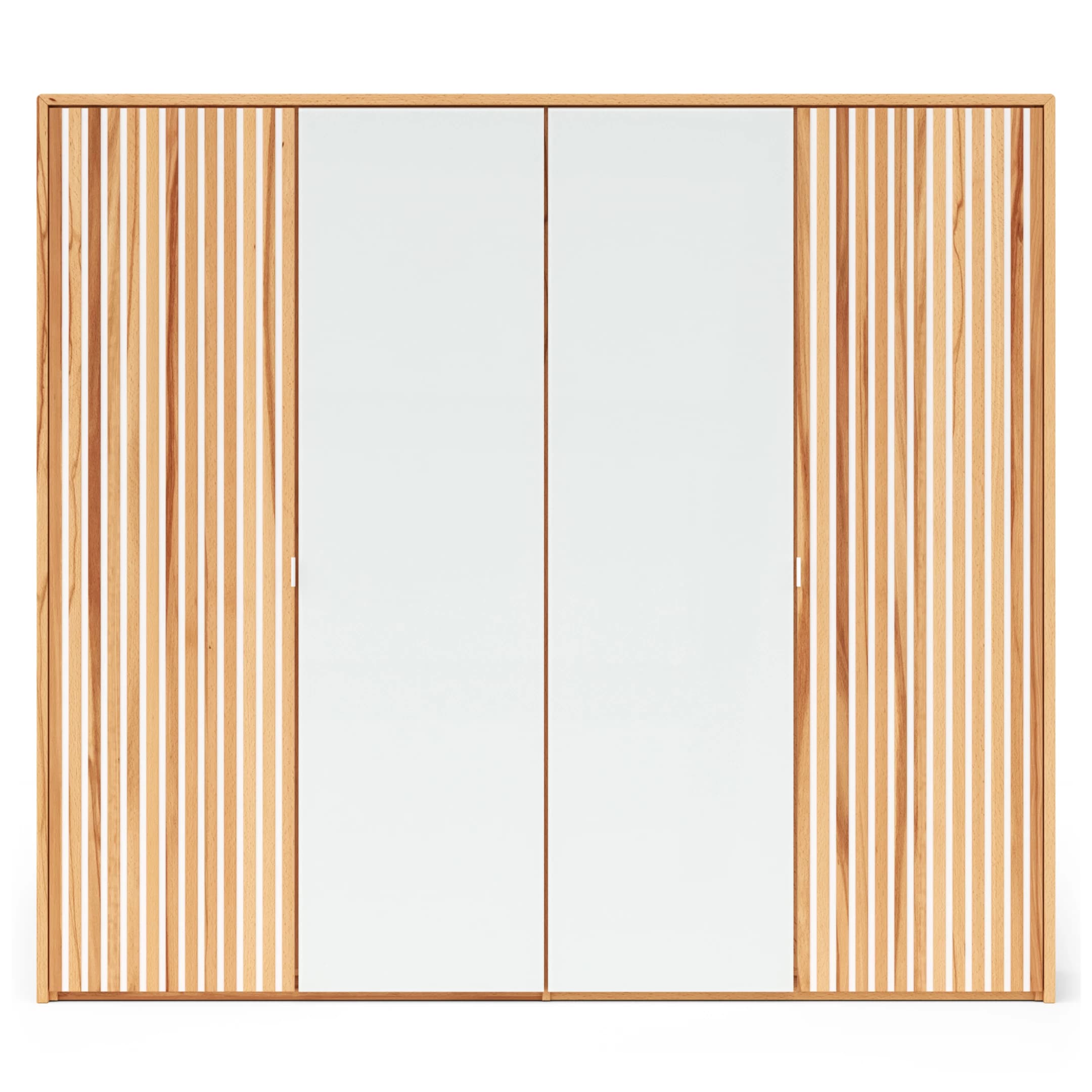 Drehtürenschrank Tigris - inkl. Passepartout, B. ca. 245cm, Kernbuche massiv, geölt