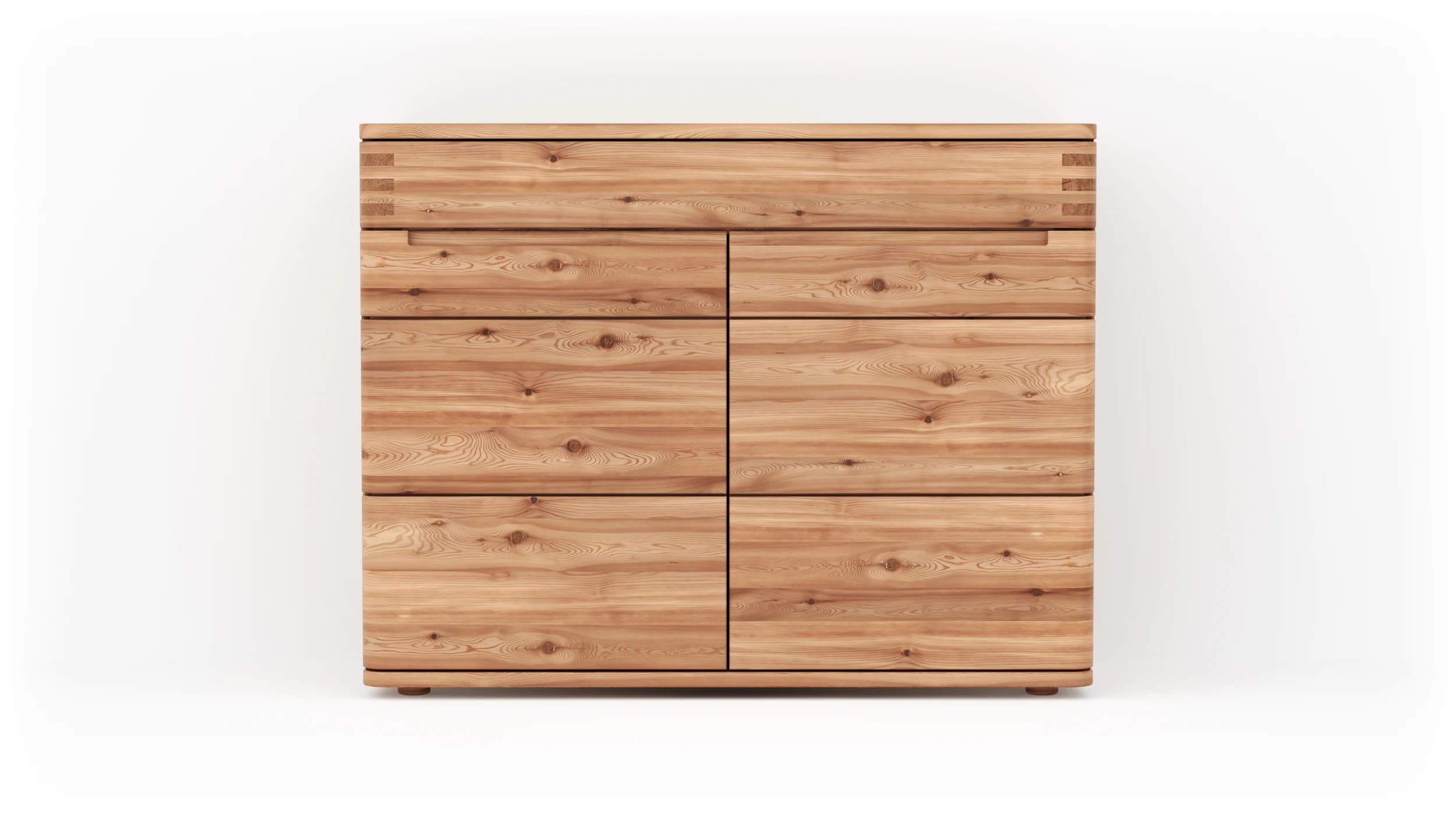 Sideboard Cartago Soft - Astbuche massiv, natur geölt