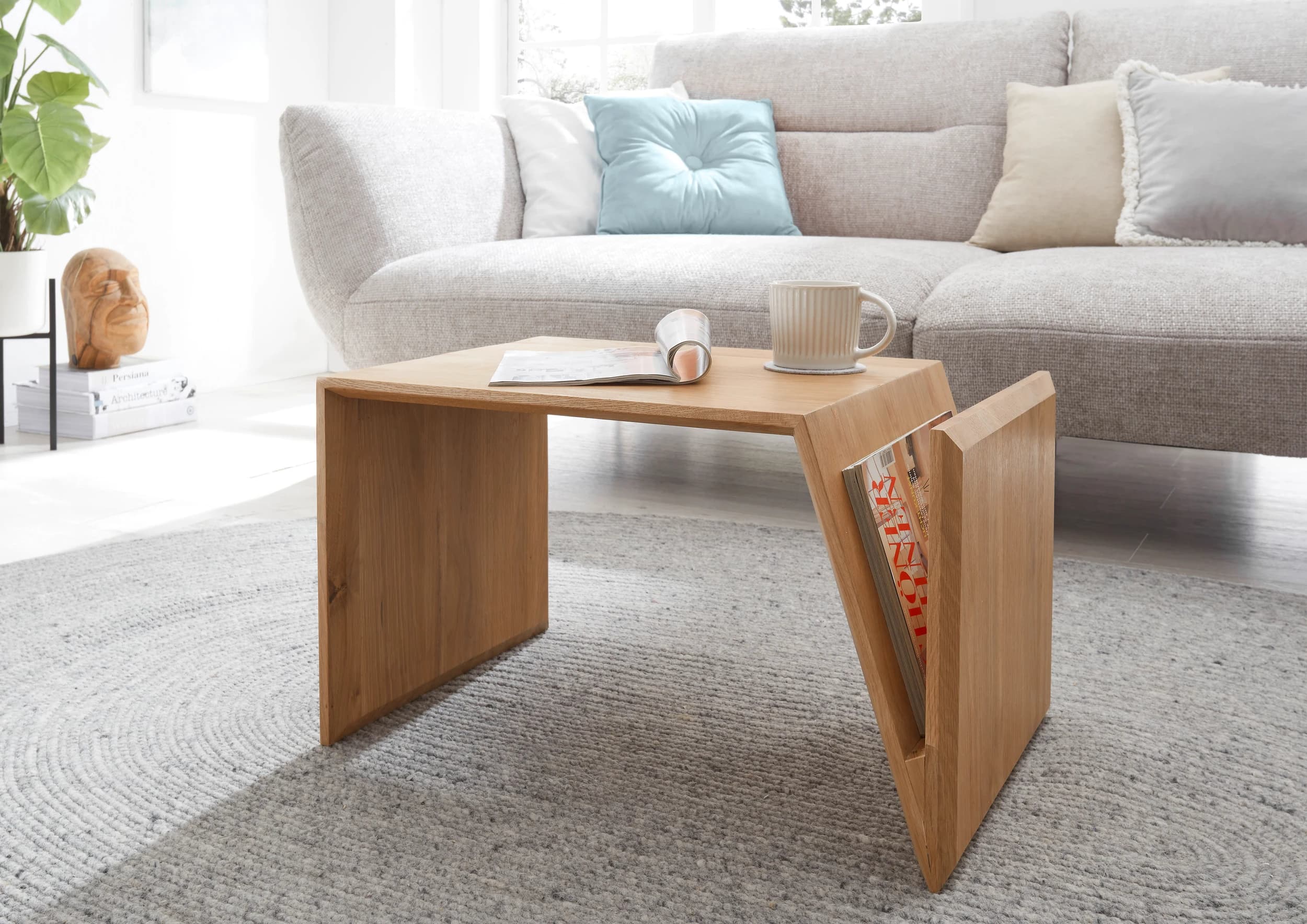 Couchtisch - LBH ca. 60x40x35 cm, Eiche massiv