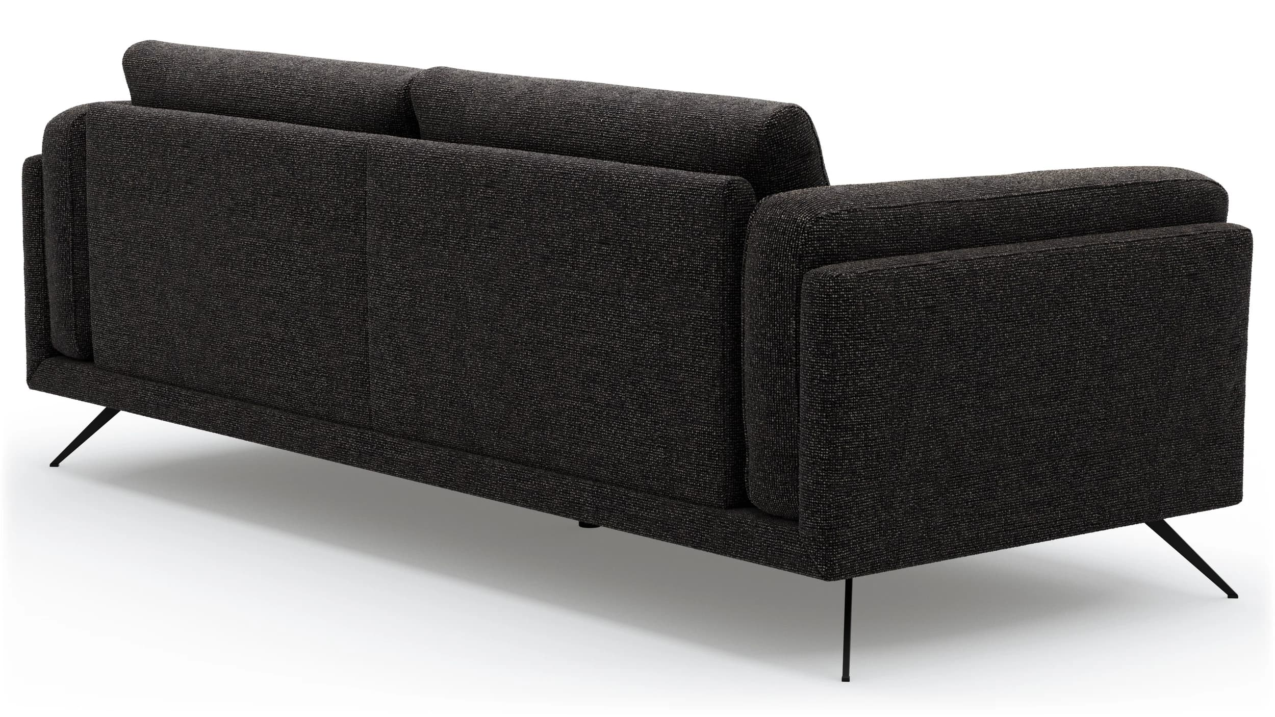 Sofa Valdemoro - 3-Sitzer, Stoff, Anthrazit