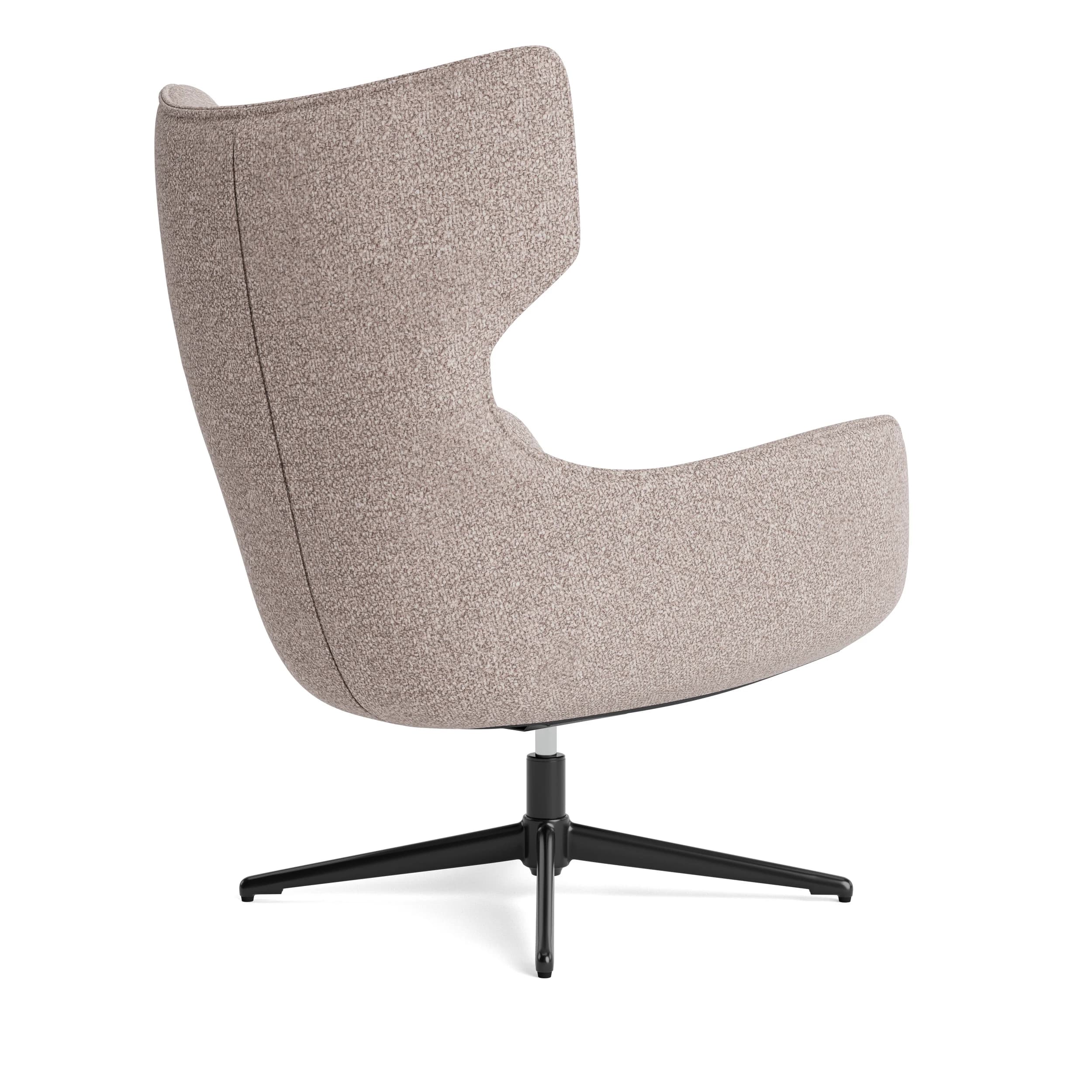 Sessel Elgora - drehbar, Stoff, Sand