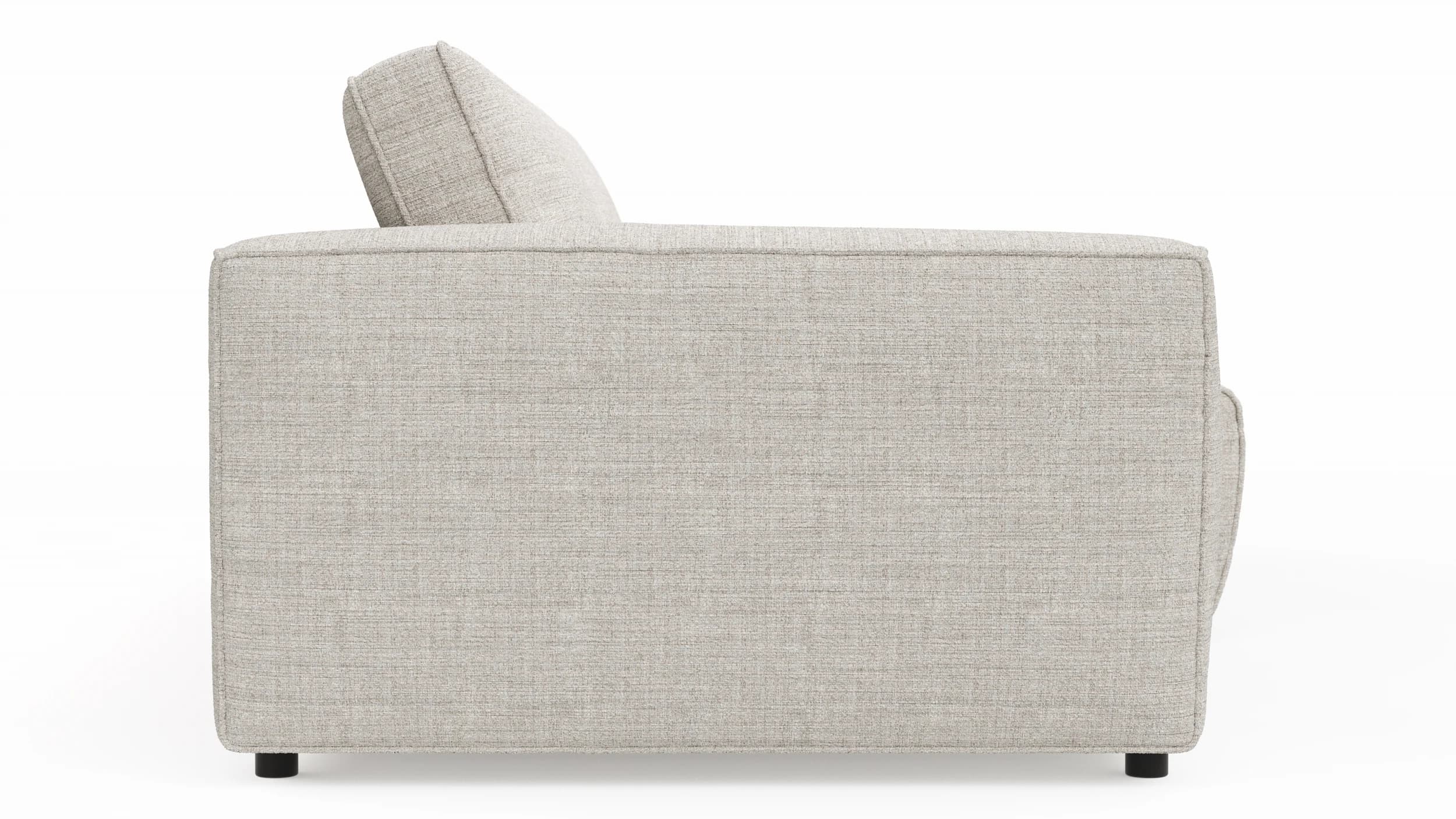Sofa Lilaia - 1,5-Sitzer XL mit 1,5-Sitzer XL Tief, Stoff, Kaschmir
