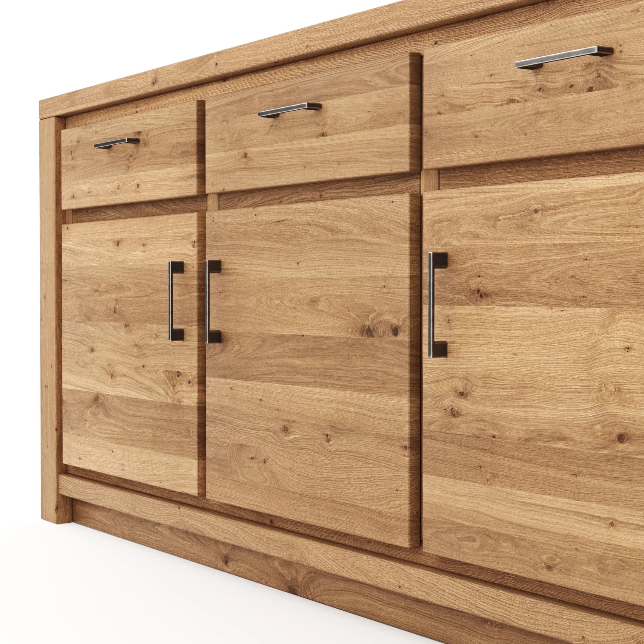 Sideboard Farmingdale - Eiche massiv, natur geölt