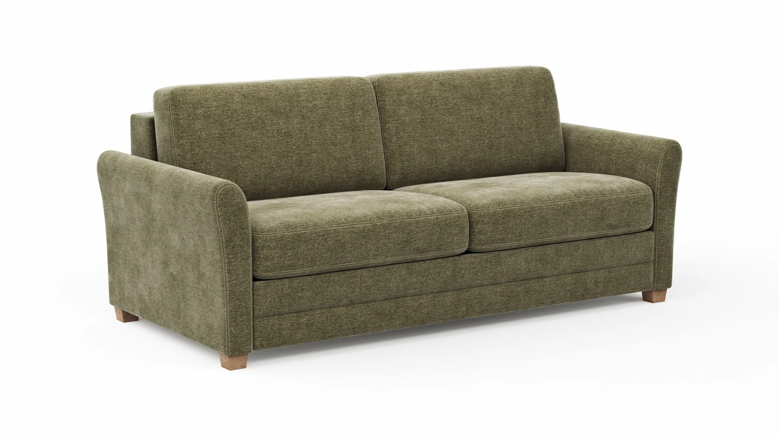Sofa Lakeville 1 - 2-Sitzer inkl. Schlaffunktion, Stoff, Grün