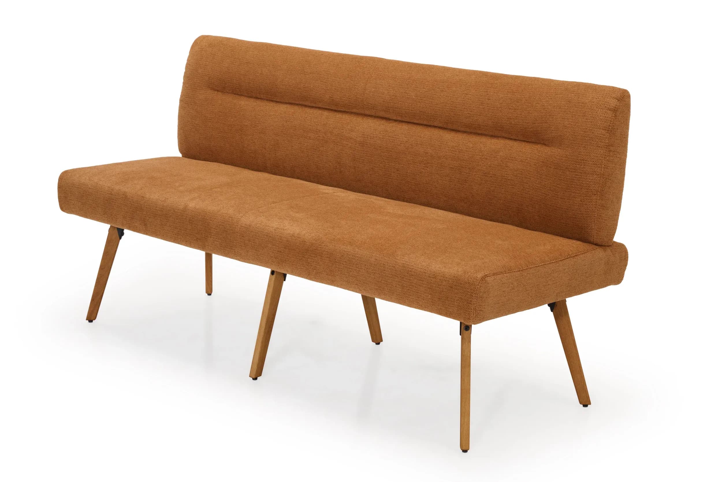 Polsterbank - Breite ca. 180 cm, Stoff, Cognac