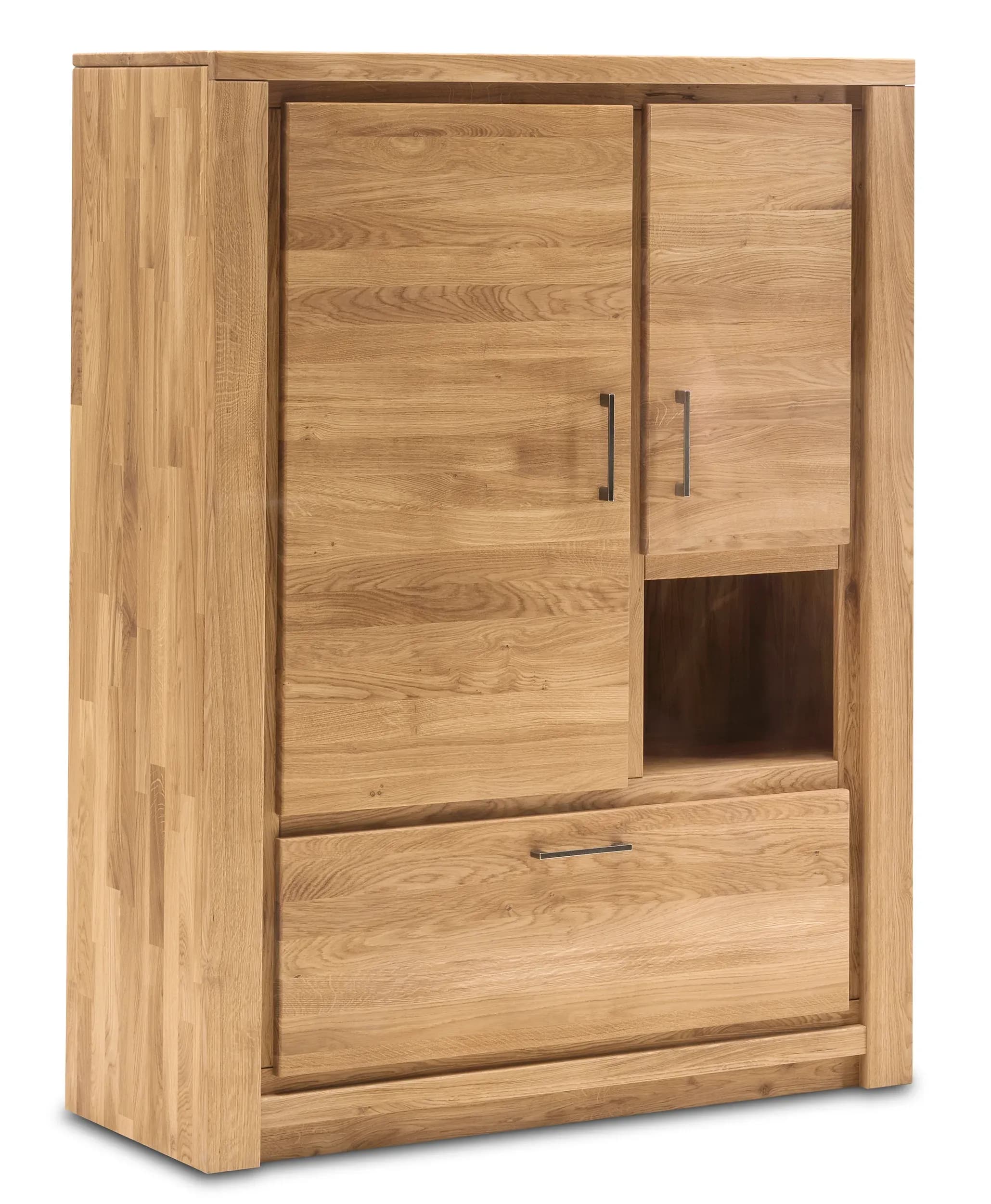 Highboard Farmingdale - Eiche massiv, natur geölt