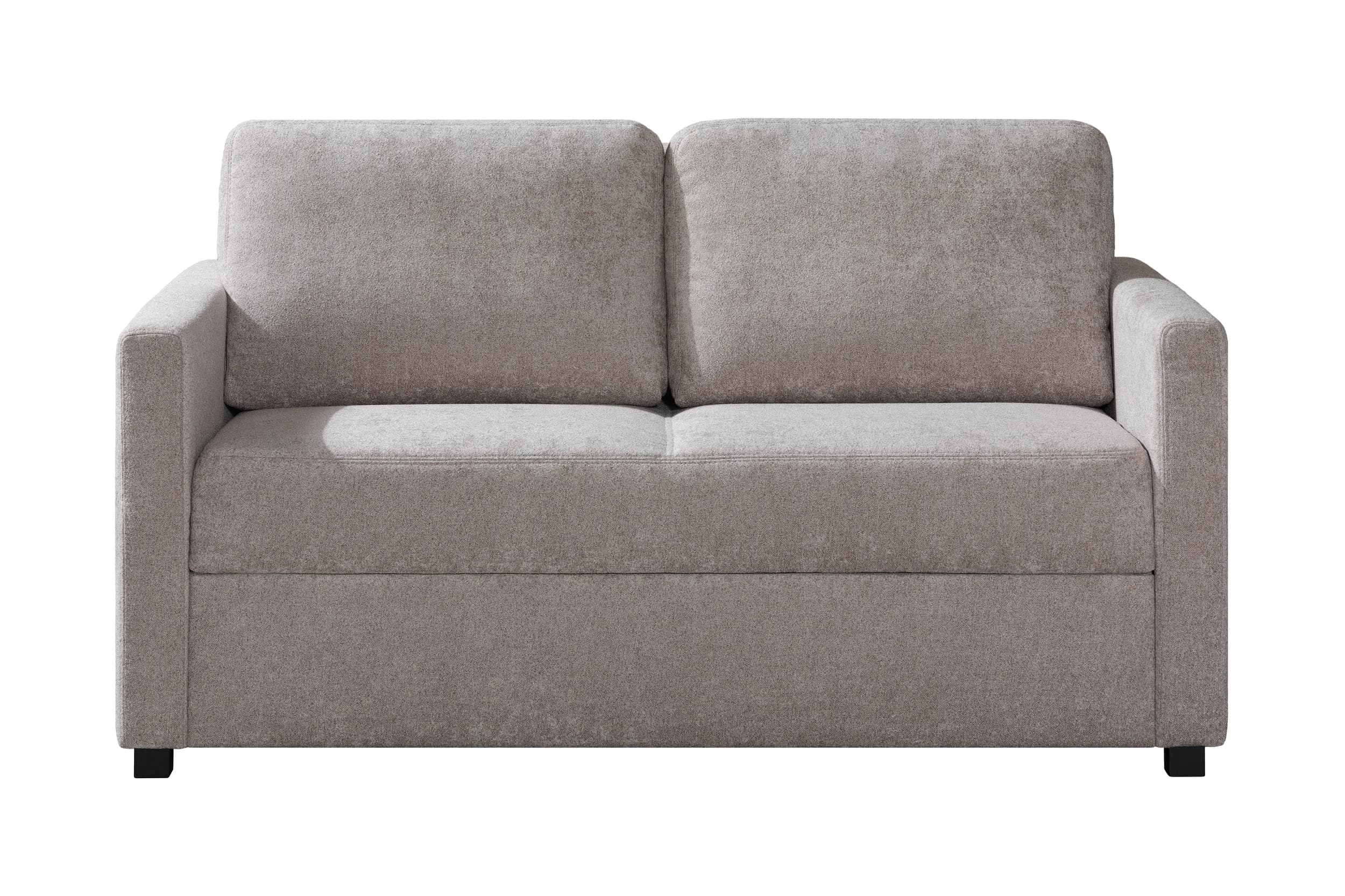 Sofa - 2-Sitzer, Schlaffunktion mit Bettkasten, Stoff, Cappuccino