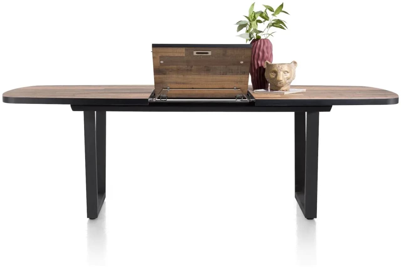 Avalox, Auszieh-Tresentisch oval 190 (+ 60) x 110 cm