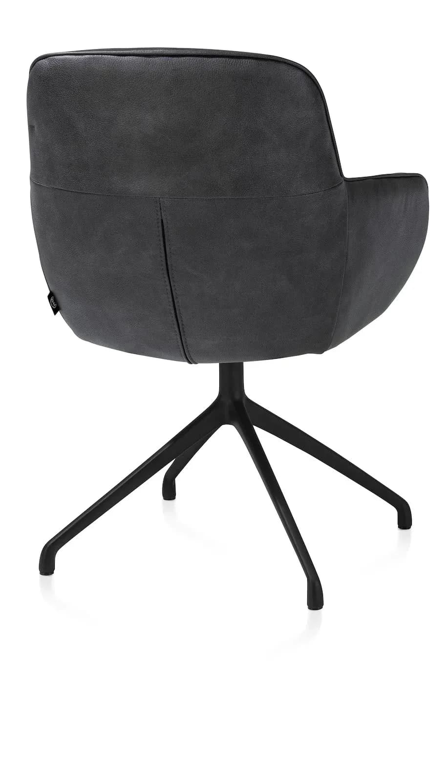 Mateo, Armlehnstuhl - drehbar - rough off black - Pala