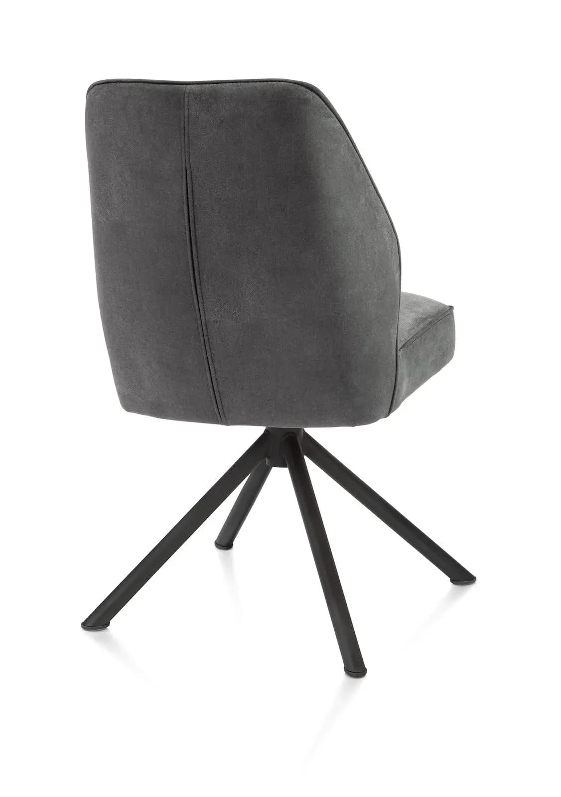 Bell, Stuhl - Geraderohrgestell Schwarz - drehbar - Taschenfederkern - Stoff Calabria