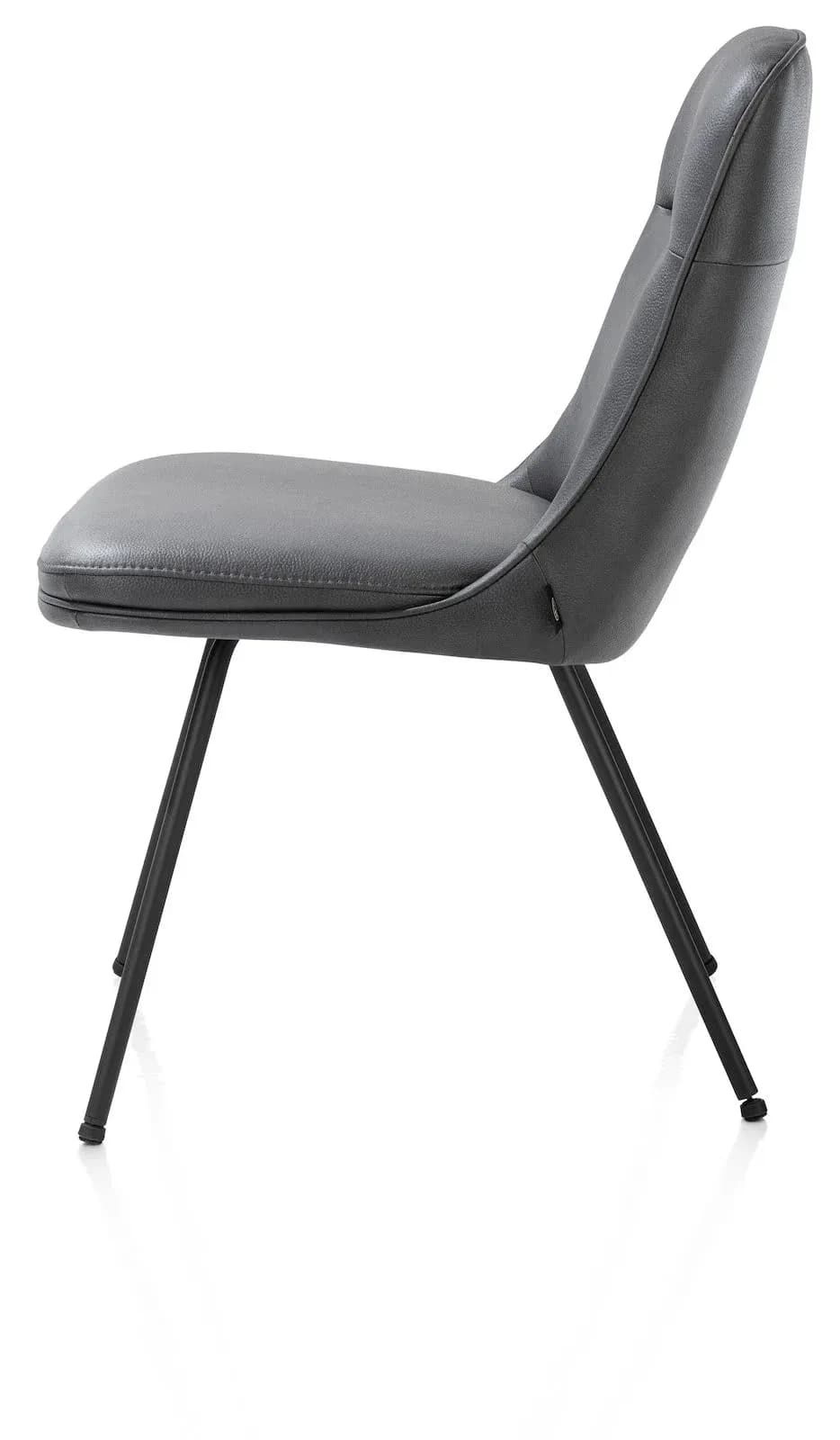 Mateo, Stuhl - 4-Fußen - rough off black - Pala