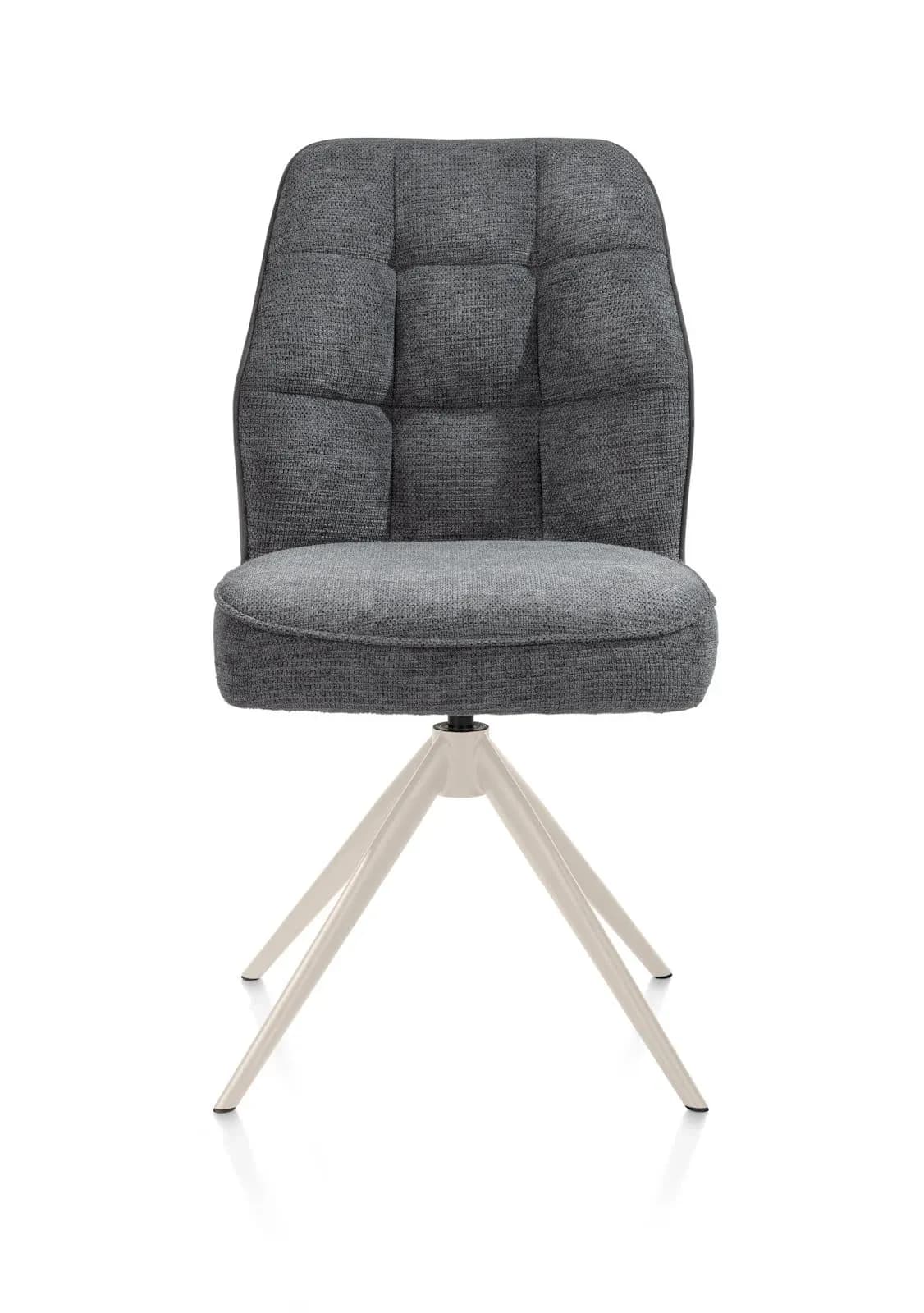 Bell, Stuhl - Gestell Creme - drehbar - Kippfunktion - Taschenfederkern - Kombi Calabria/Vada