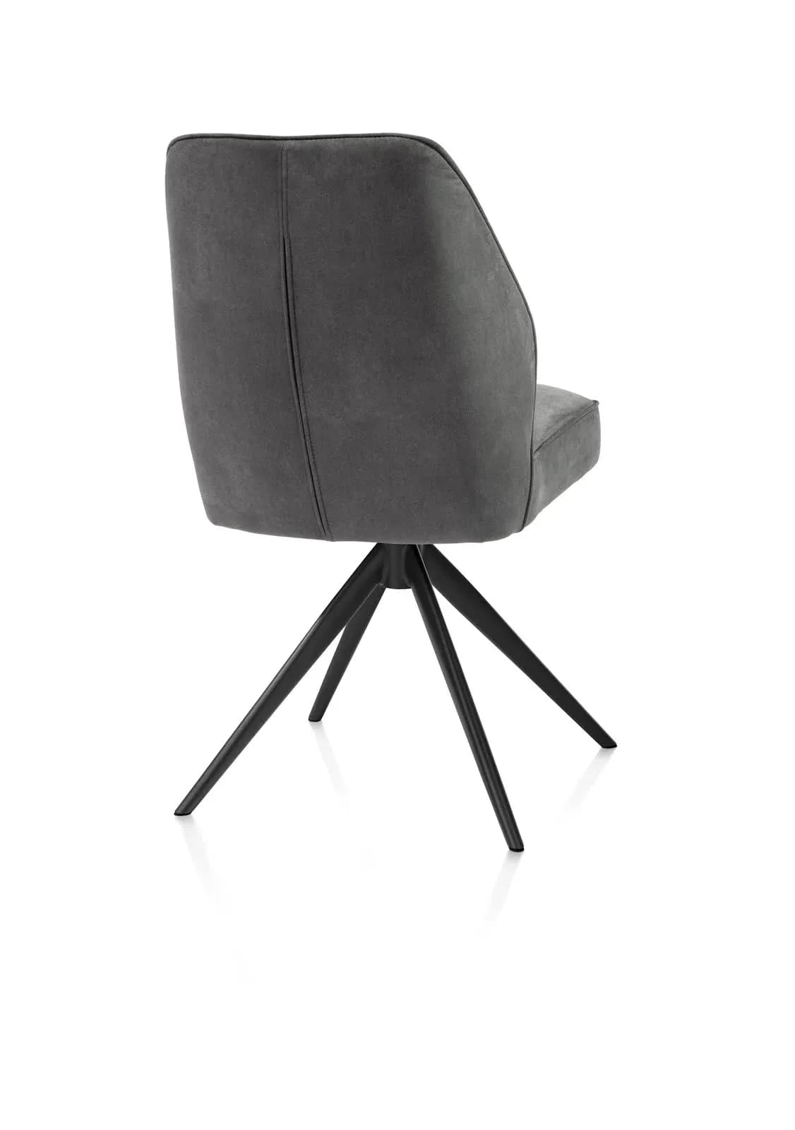 Bell, Stuhl - Gestell Schwarz - drehbar - Kippfunktion - Taschenfederkern - Stoff Calabria