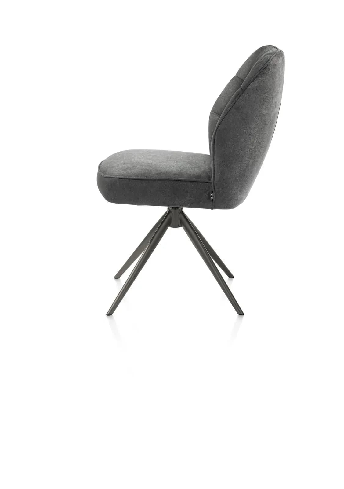 Bell, Stuhl - Gestell Graphit - drehbar - Kippfunktion - Taschenfederkern - Stoff Calabria