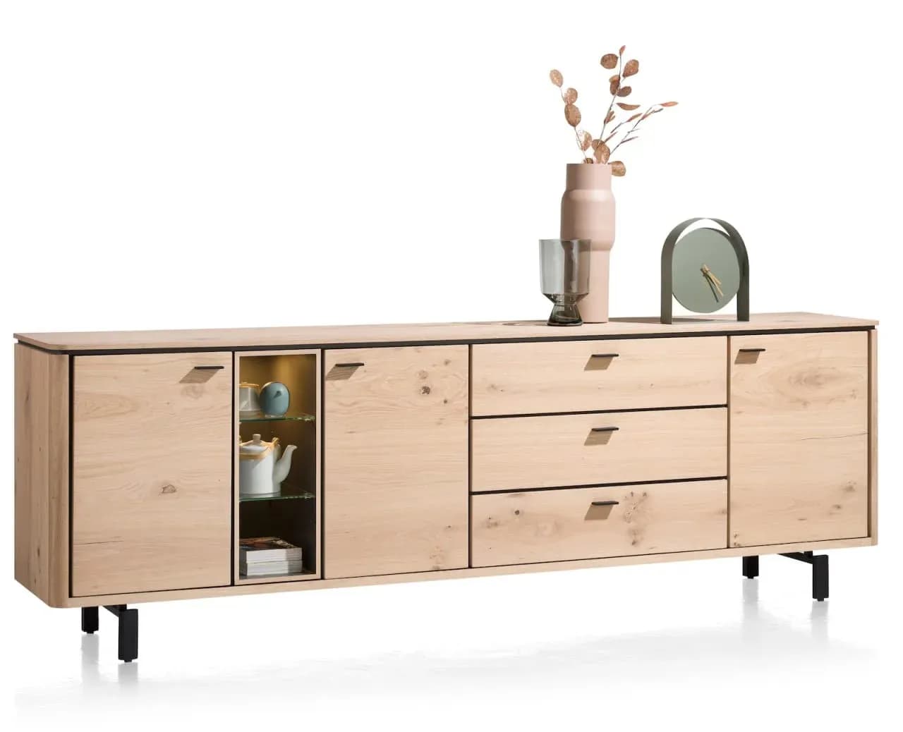 Livada, Sideboard 240 cm - 3-Türen + 3-Laden + 3-Nischen