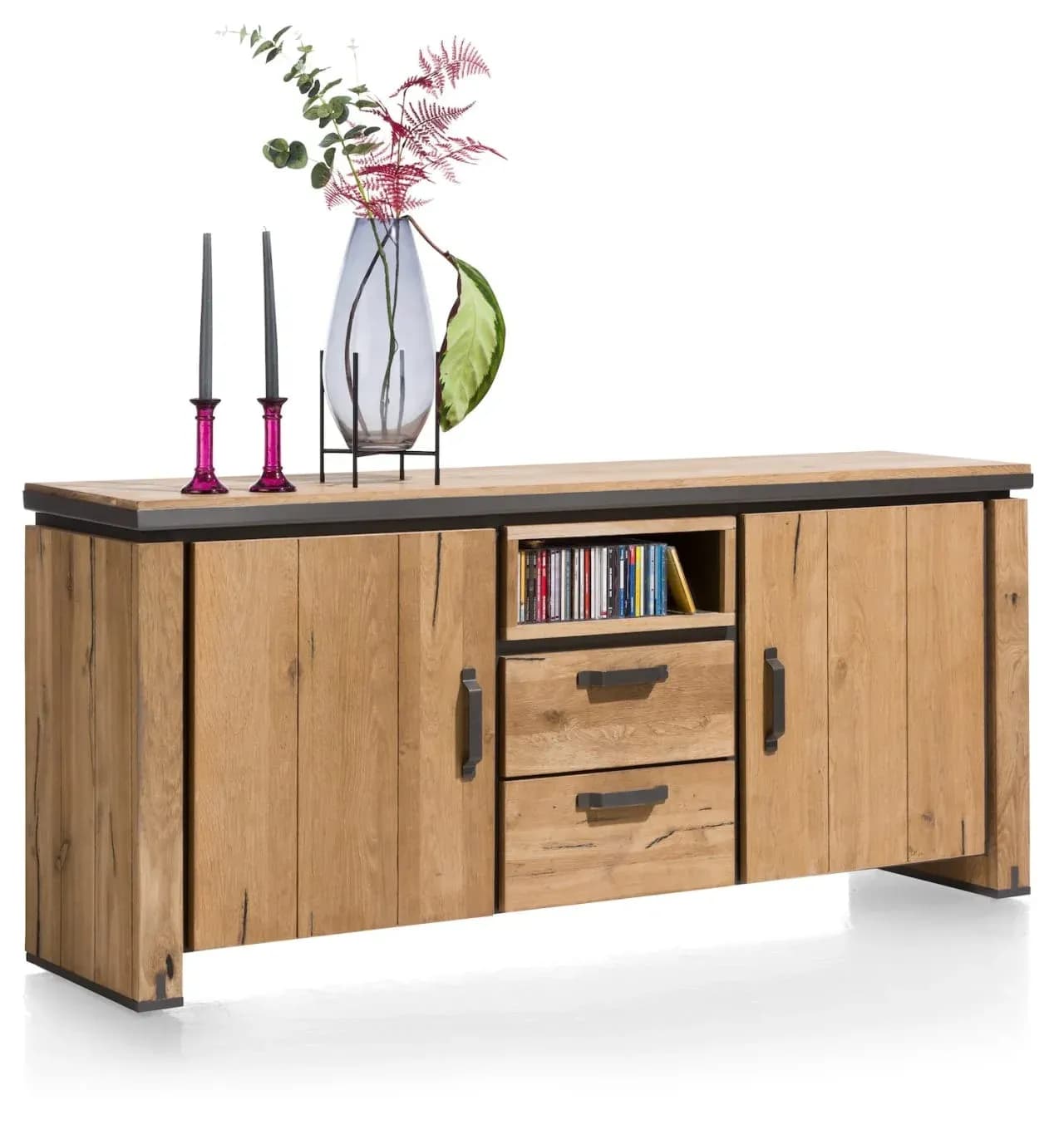 Farmland, Sideboard 180 cm - 2-Türen + 2-Laden + 1-Nische (+ LED)
