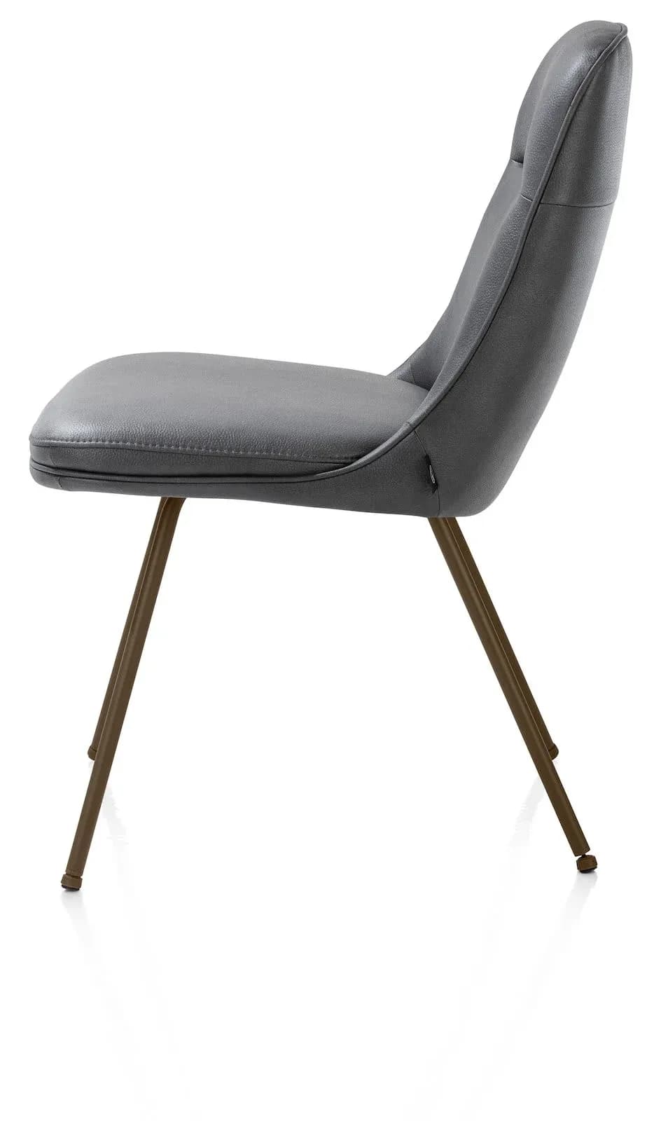 Mateo, Stuhl - 4-Fußen - steelbrown - Pala