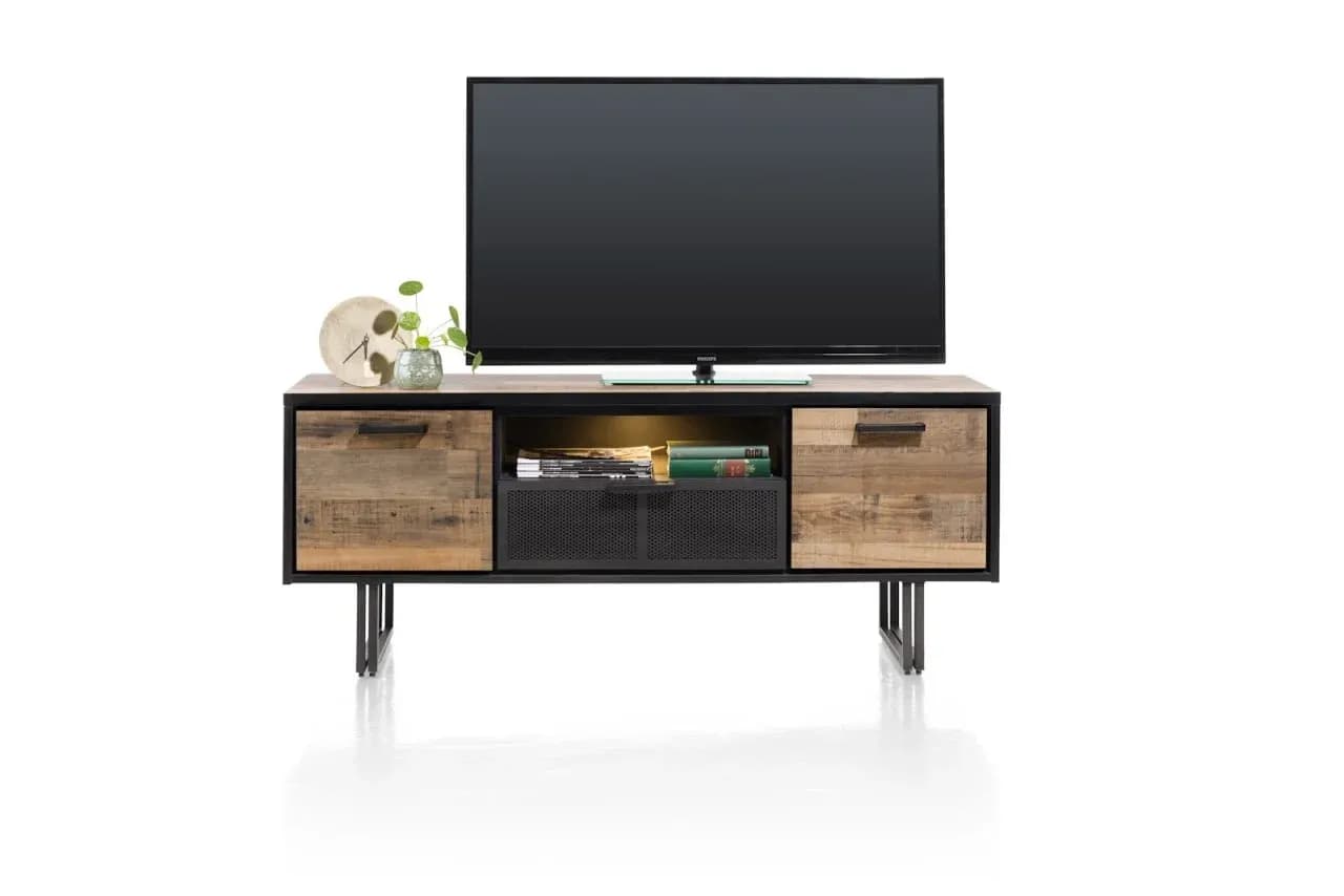 Avalon, Lowboard 150 cm - 2-Türen + 1-Lade + 1-Nische (+ LED)