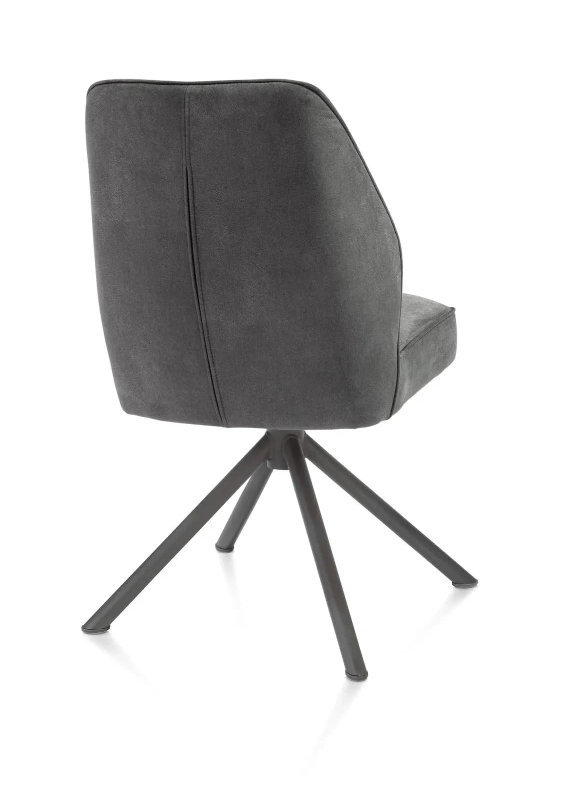 Bell, Stuhl - Geraderohrgestell Graphit - drehbar - Taschenfederkern - Stoff Calabria
