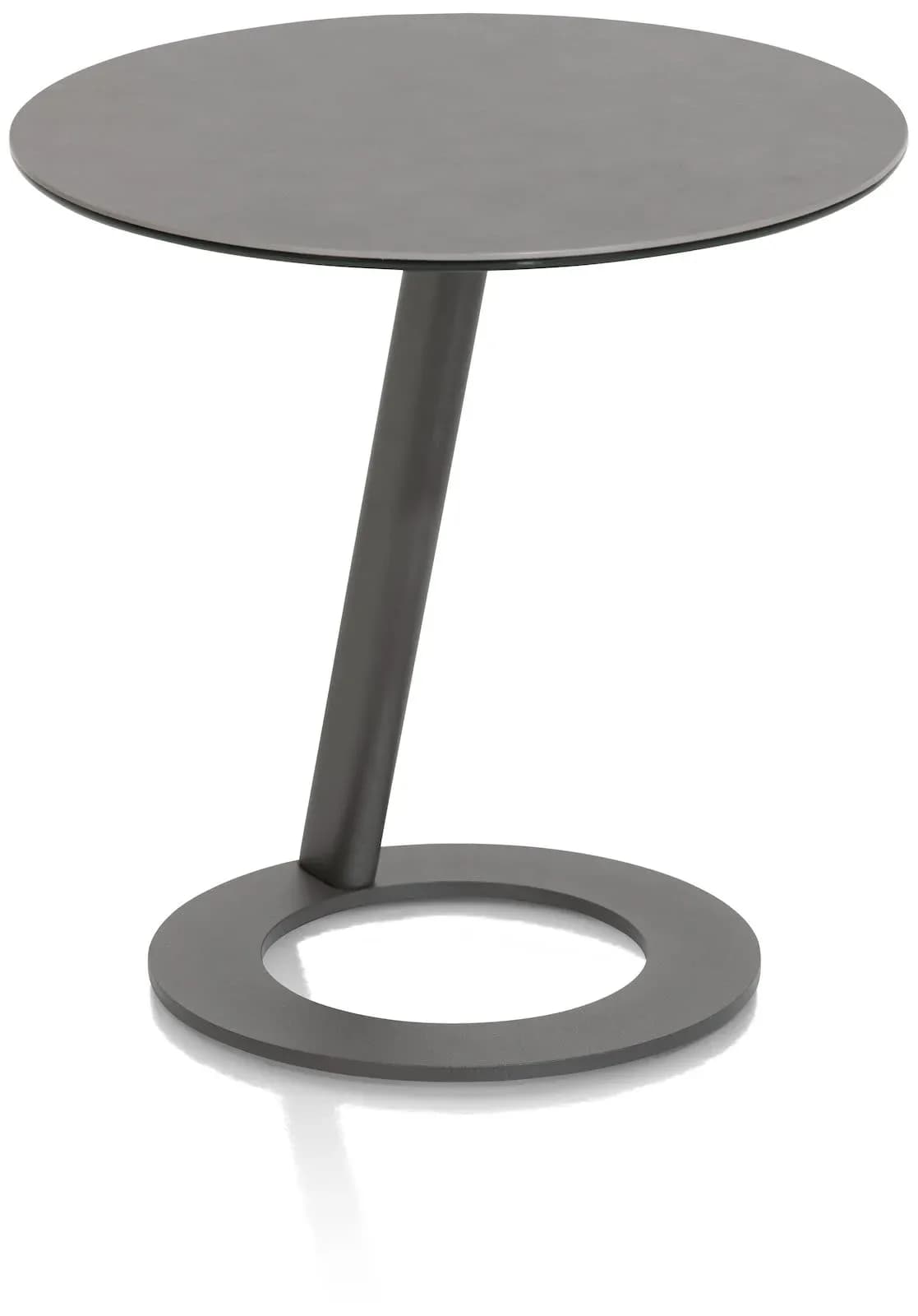 Vegas, Couchtisch rund 50 cm - Keramik auf Glas