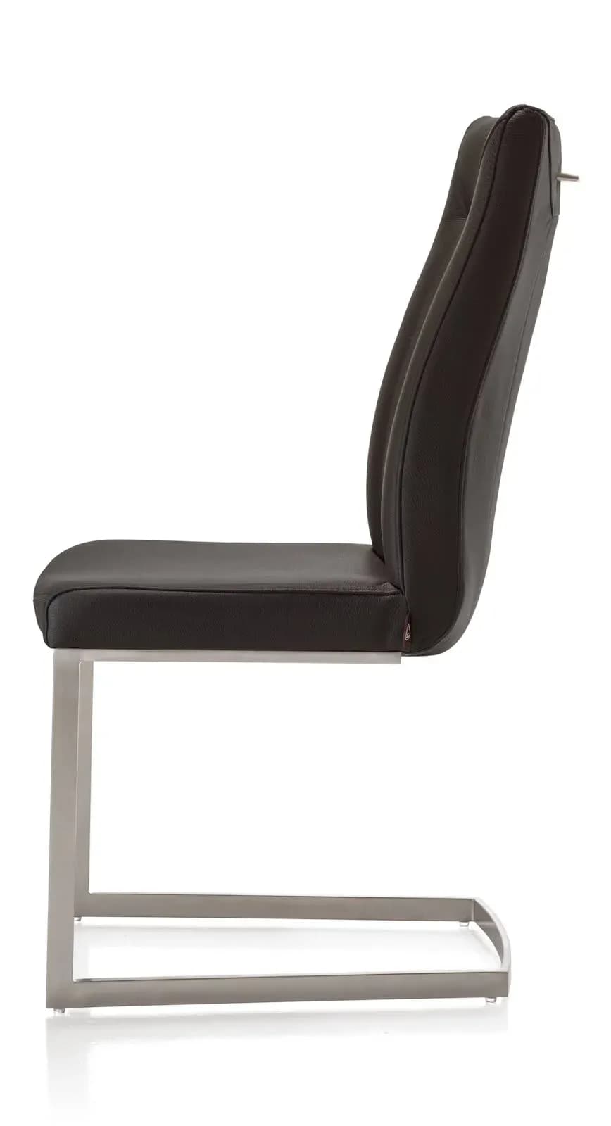 Malvino, Stuhl - Edelstahl Swing viereckig + Handgriff rund
