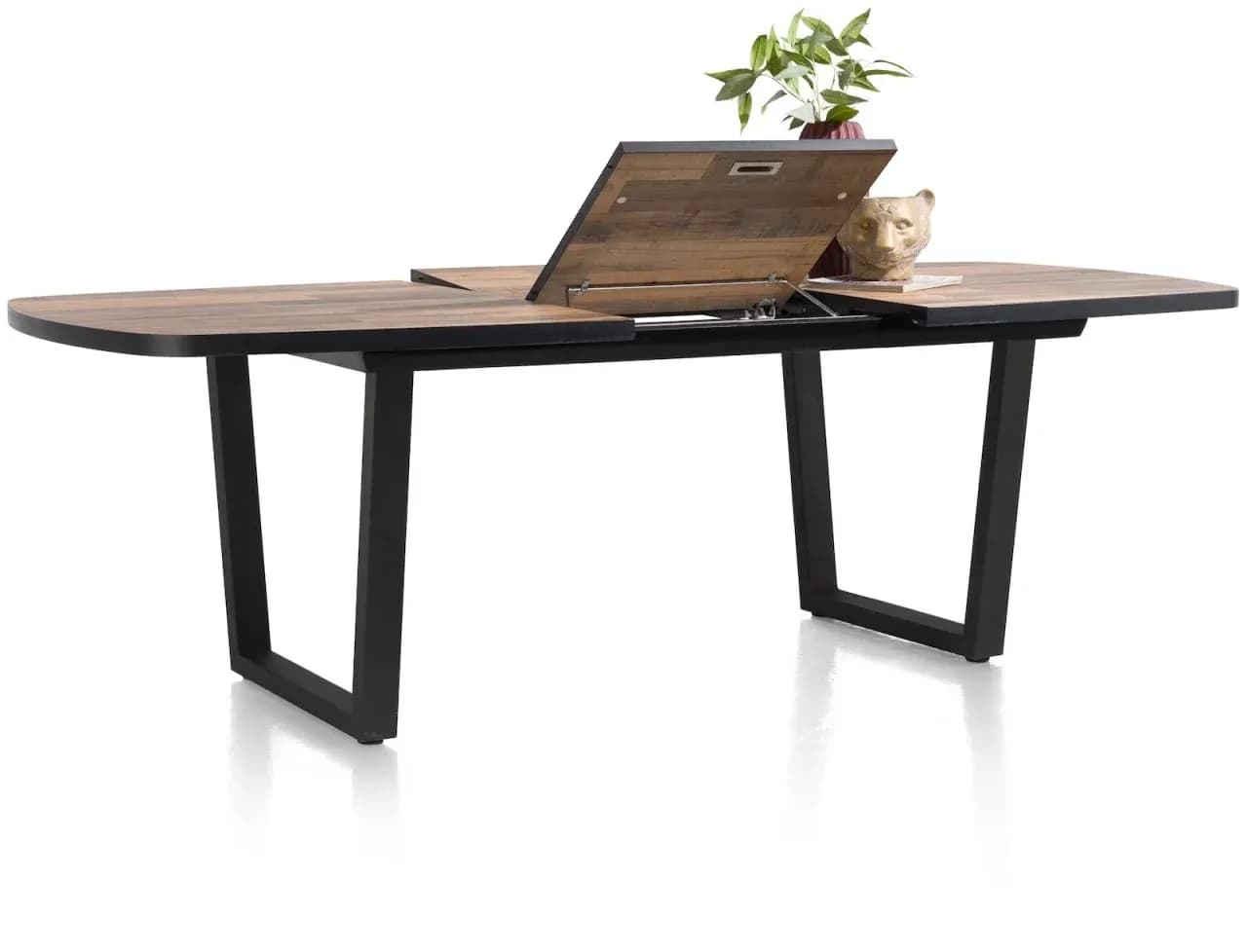 Avalox, Auszieh-Tresentisch oval 190 (+ 60) x 110 cm