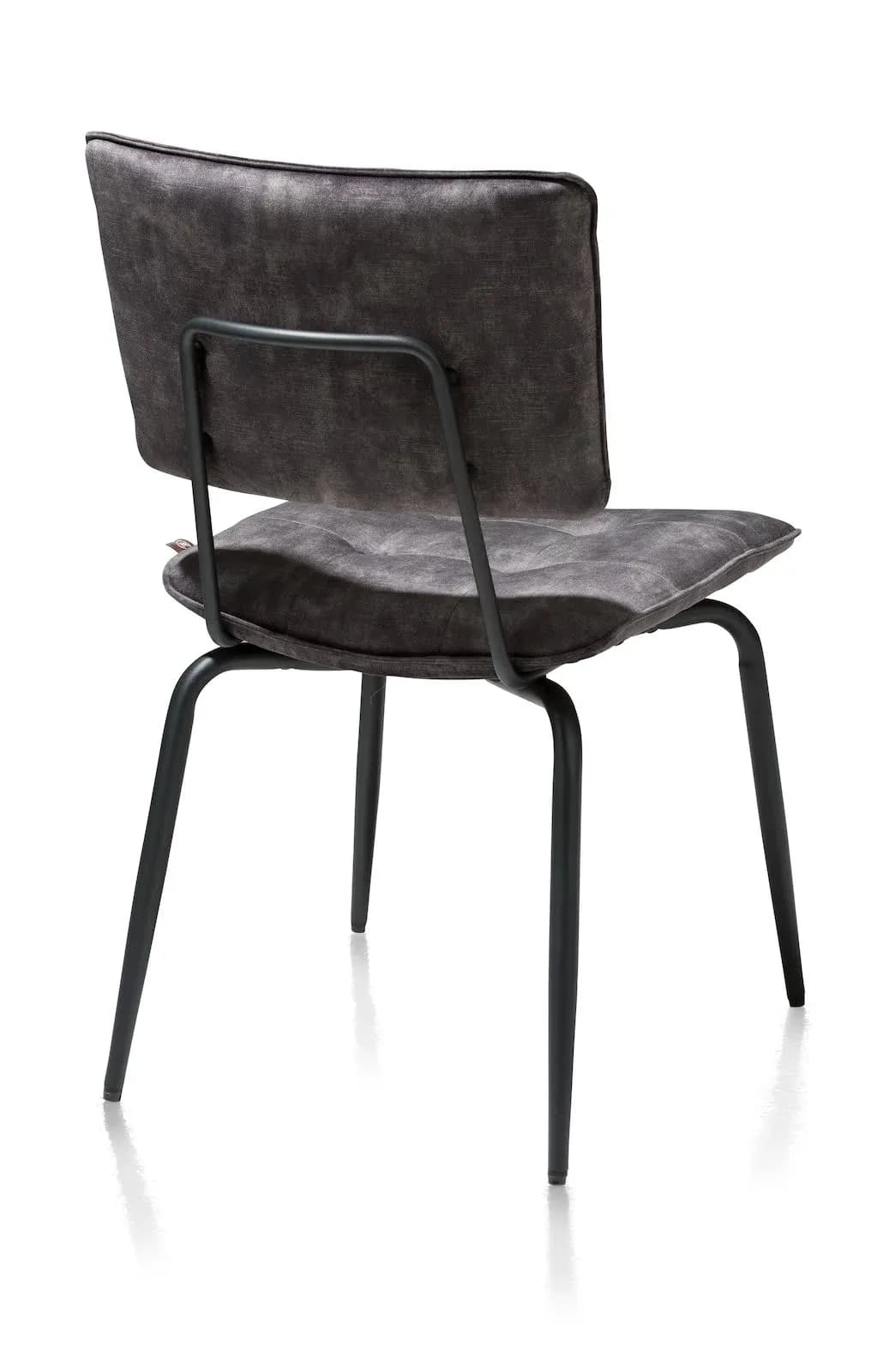 Manou, Stuhl - off black - Stoff Karese
