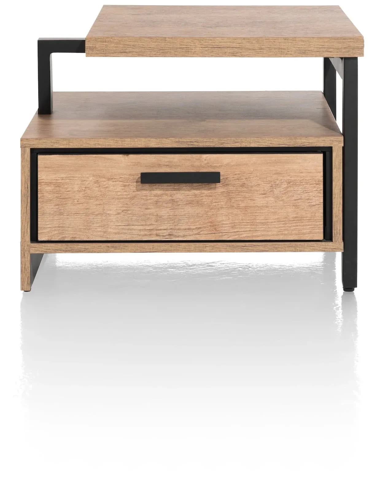 Pavarotti, Beistelltisch 60 x 60 cm + 1-Lade t&t + 1-Nische