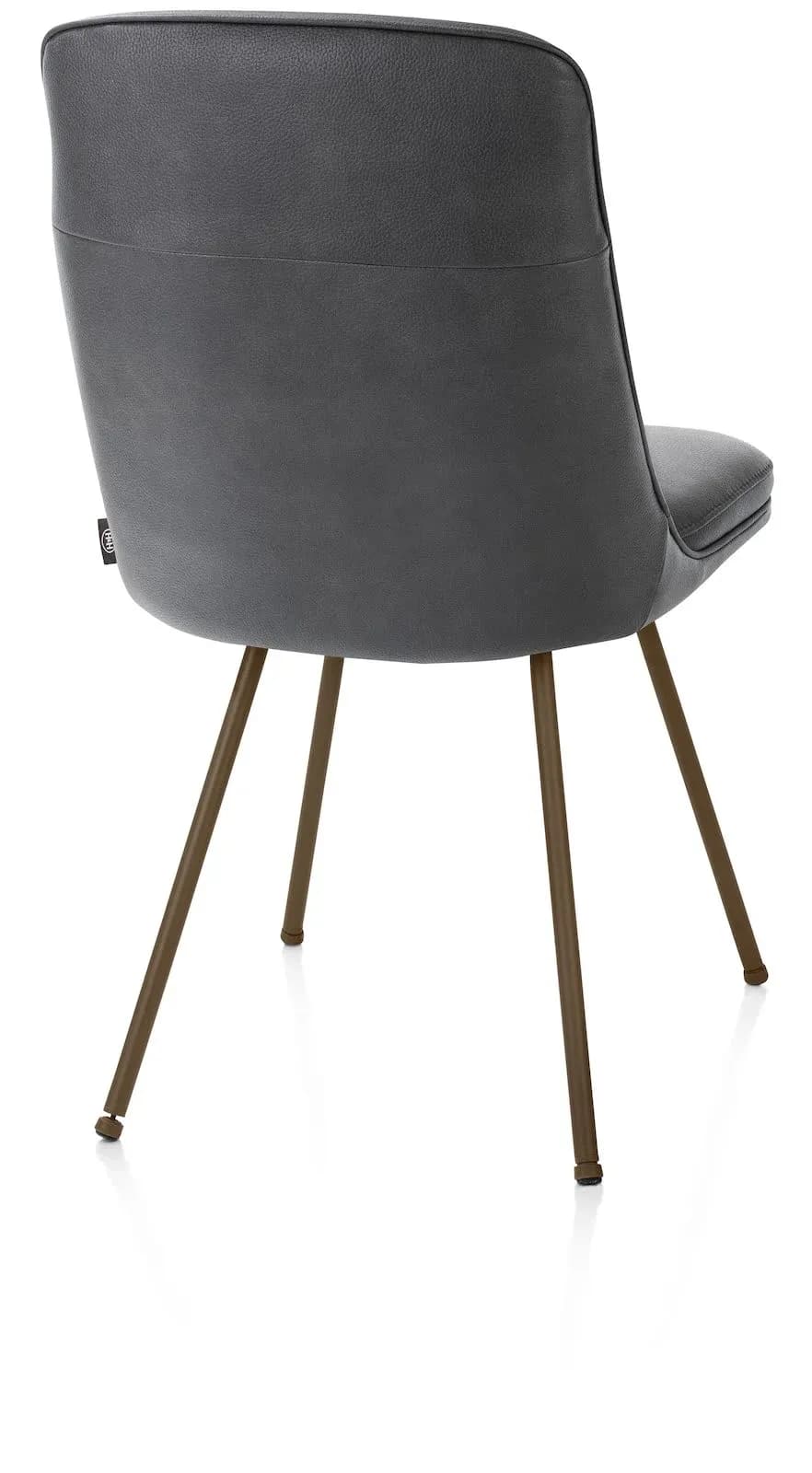 Mateo, Stuhl - 4-Fußen - steelbrown - Pala