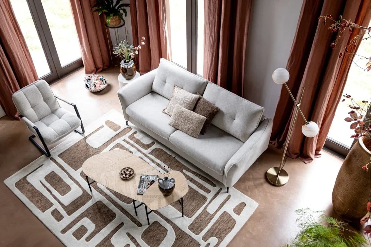 Hendrik, Set von 2 Couchtischen 63 x 120 cm / 62 x 44 cm - Fishbone
