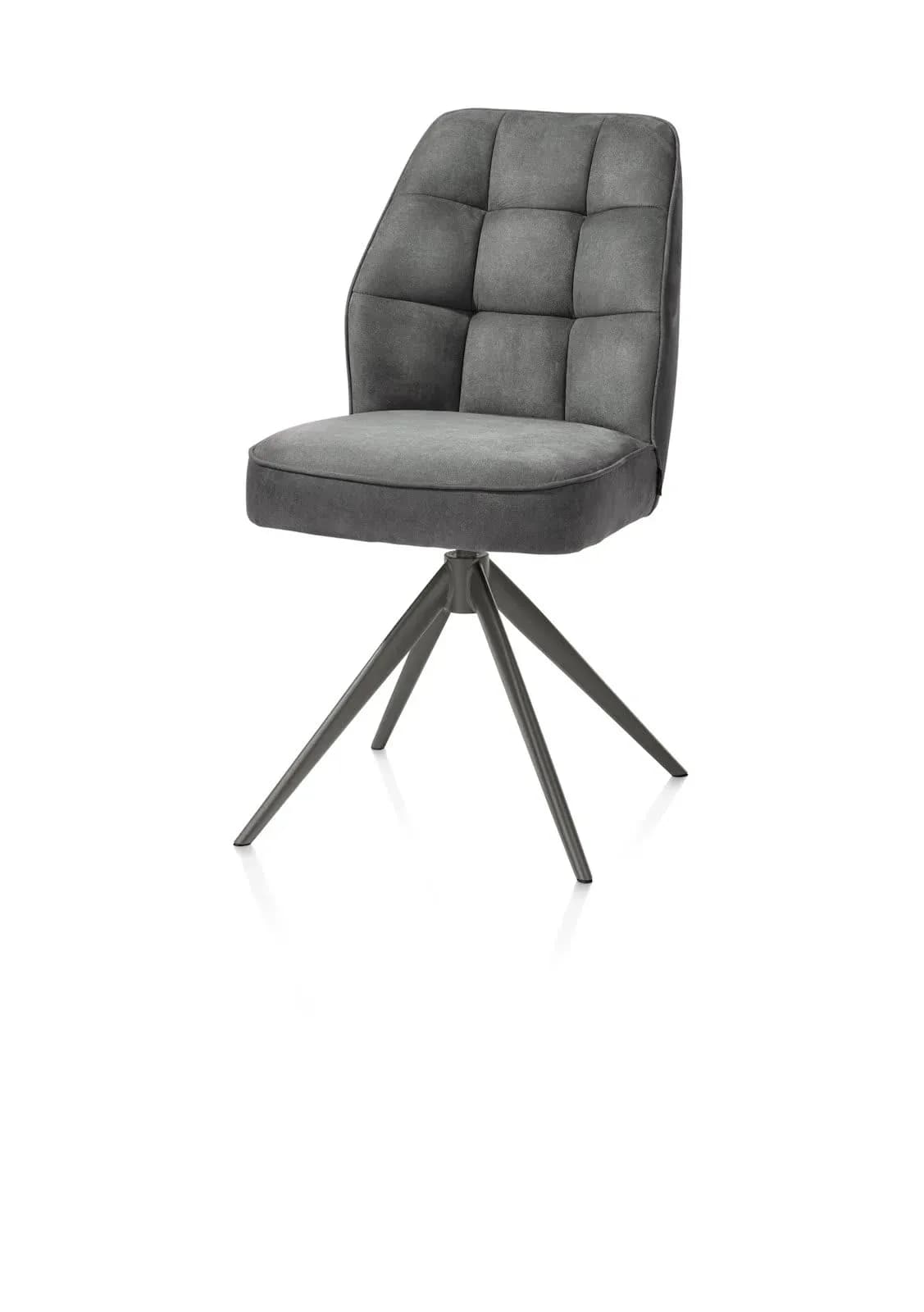 Bell, Stuhl - Gestell Graphit - drehbar - Kippfunktion - Taschenfederkern - Stoff Calabria