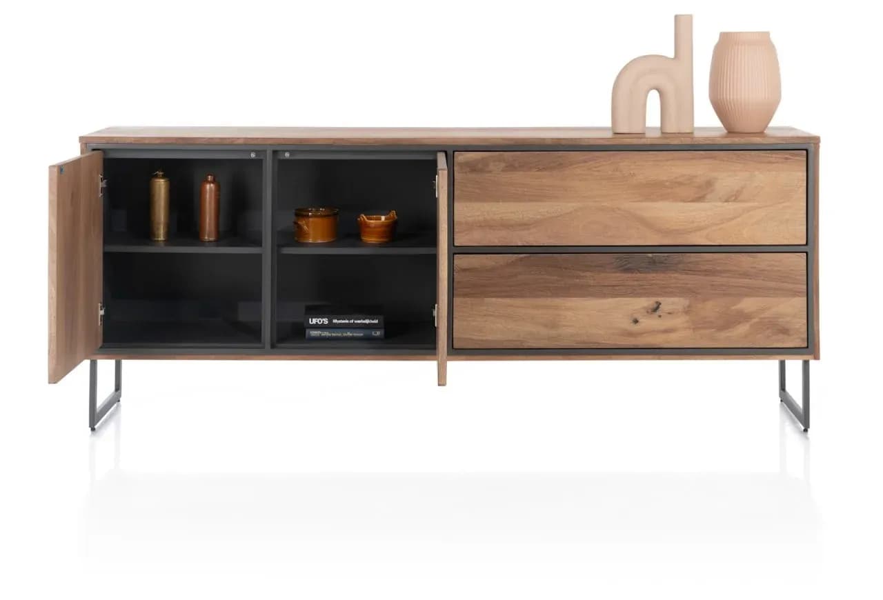 Trapani, Sideboard 200 cm - 2-Türen + 2-Laden