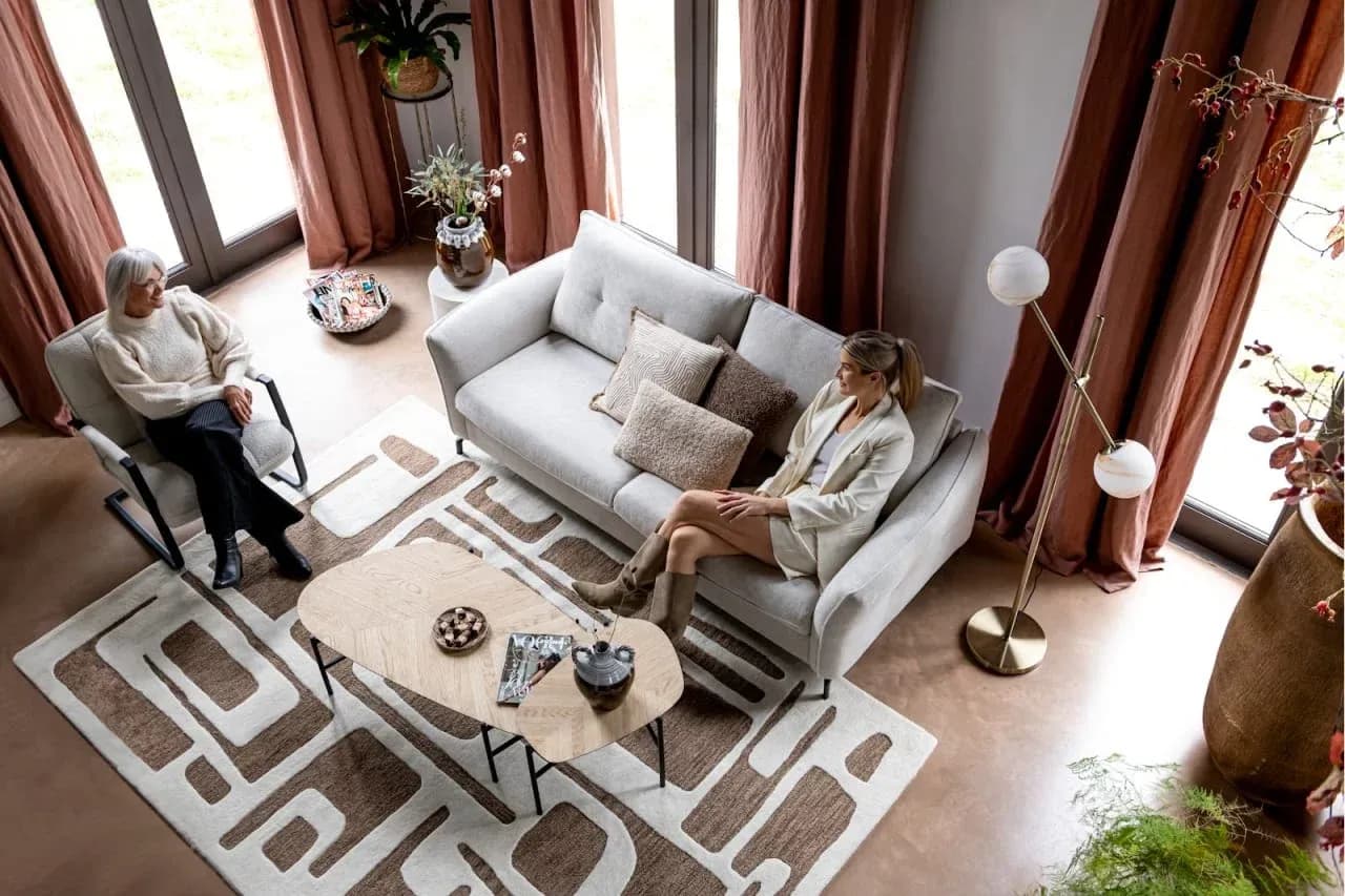 Hendrik, Set von 2 Couchtischen 63 x 120 cm / 62 x 44 cm - Fishbone