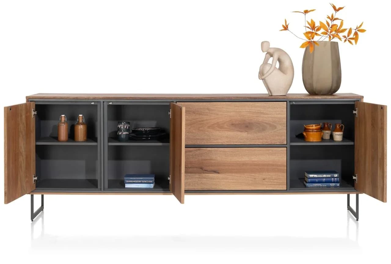 Trapani, Sideboard 240 cm - 3-Türen + 2-Laden